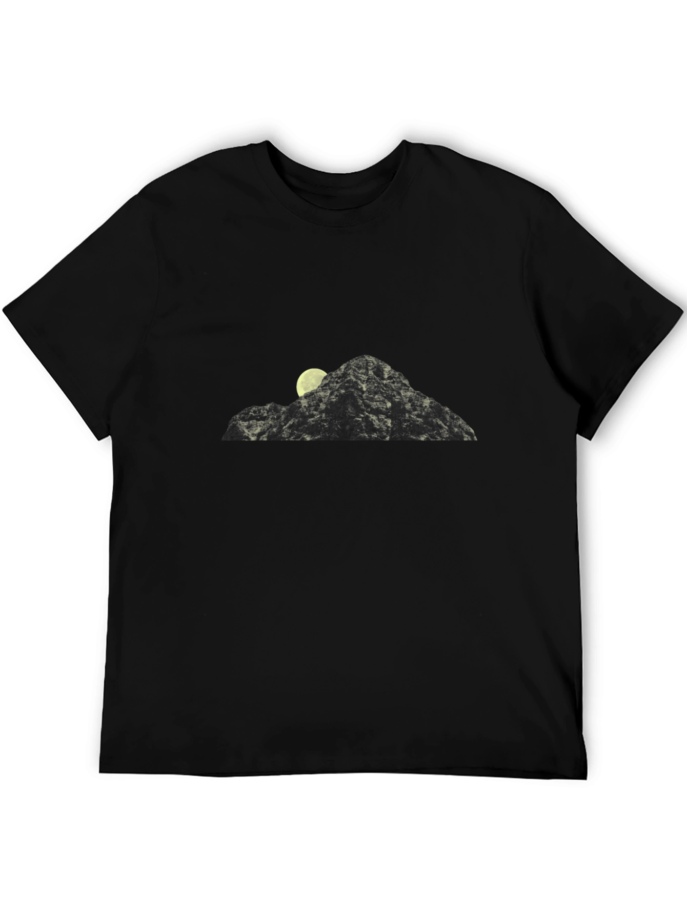Mountain Moon Graphic Tee - Black