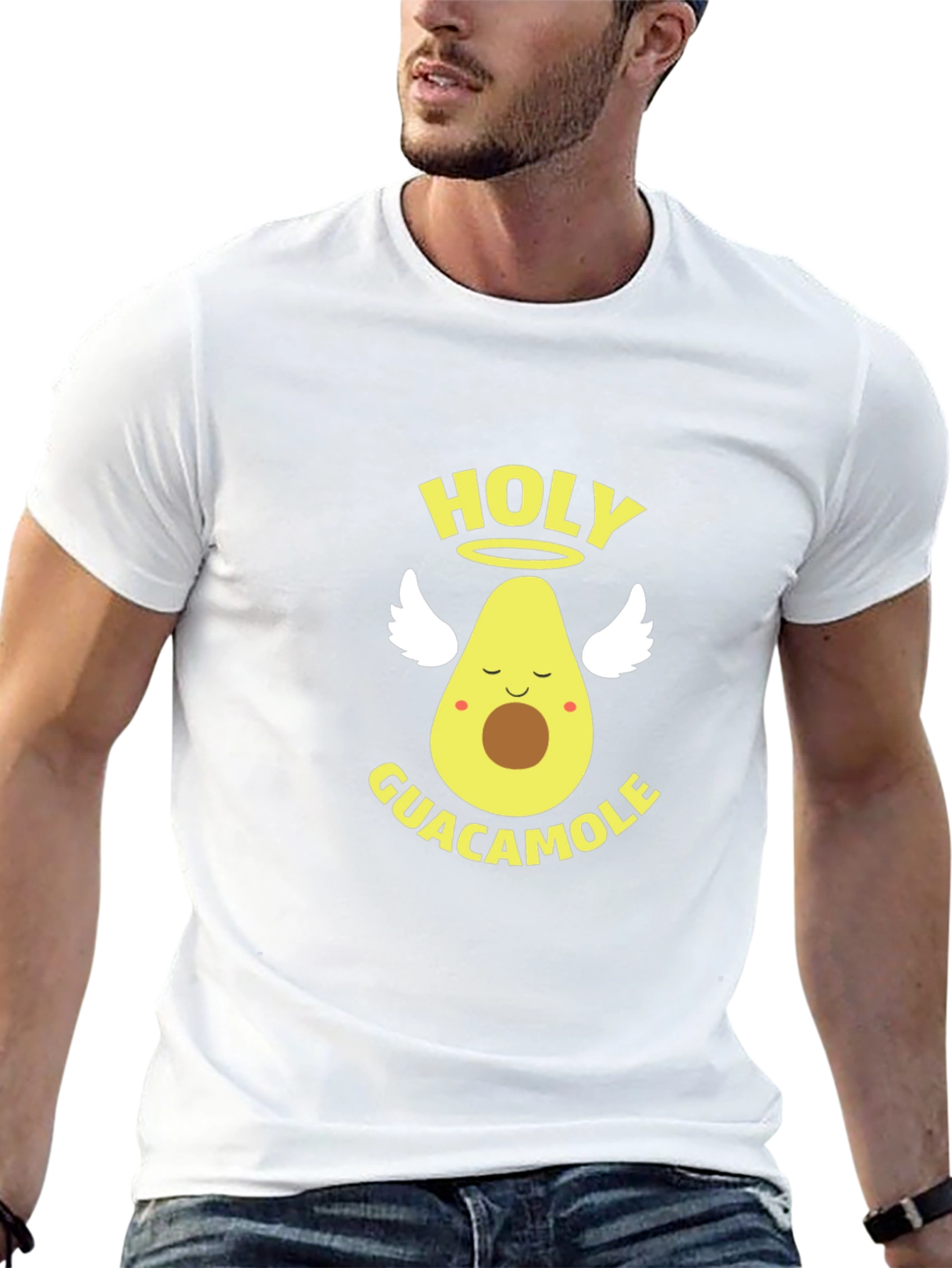 Holy Guacamole Black Graphic T-Shirt