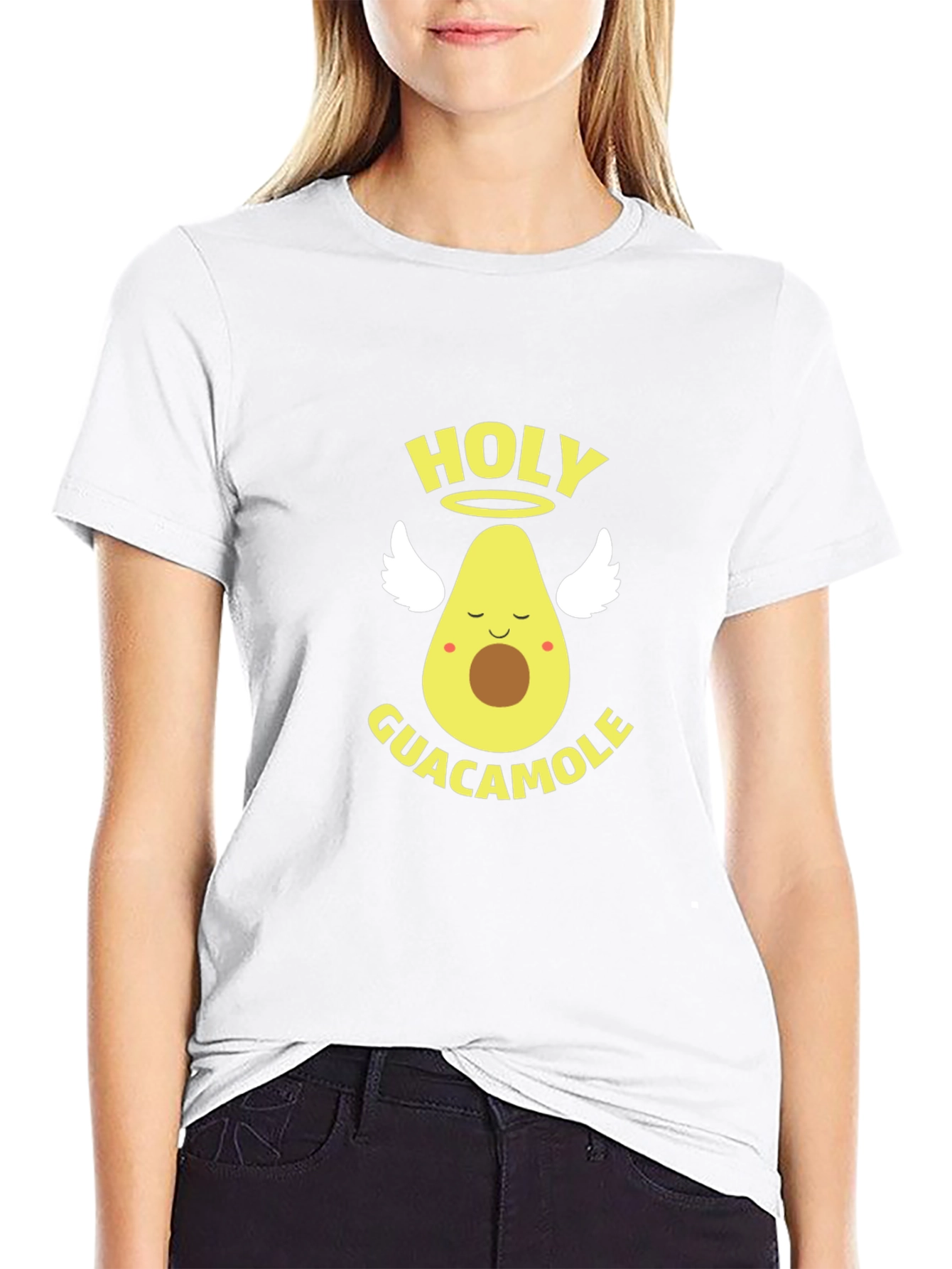 Holy Guacamole Black Graphic T-Shirt