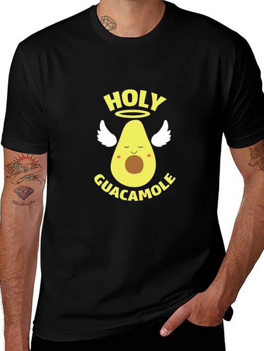 Holy Guacamole Black Graphic T-Shirt