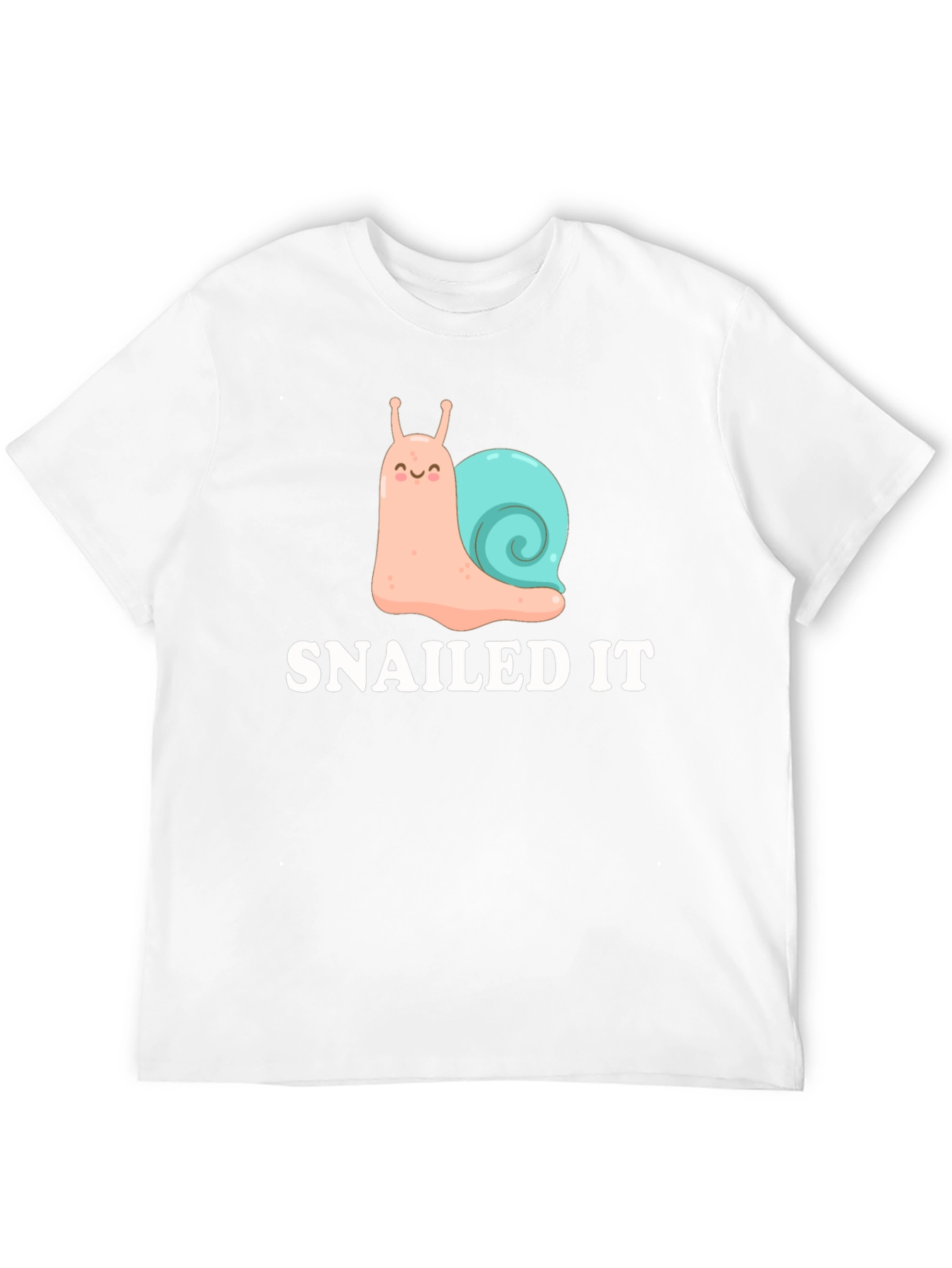 SNAILED IT Funny Snail Cartoon T-Shirt