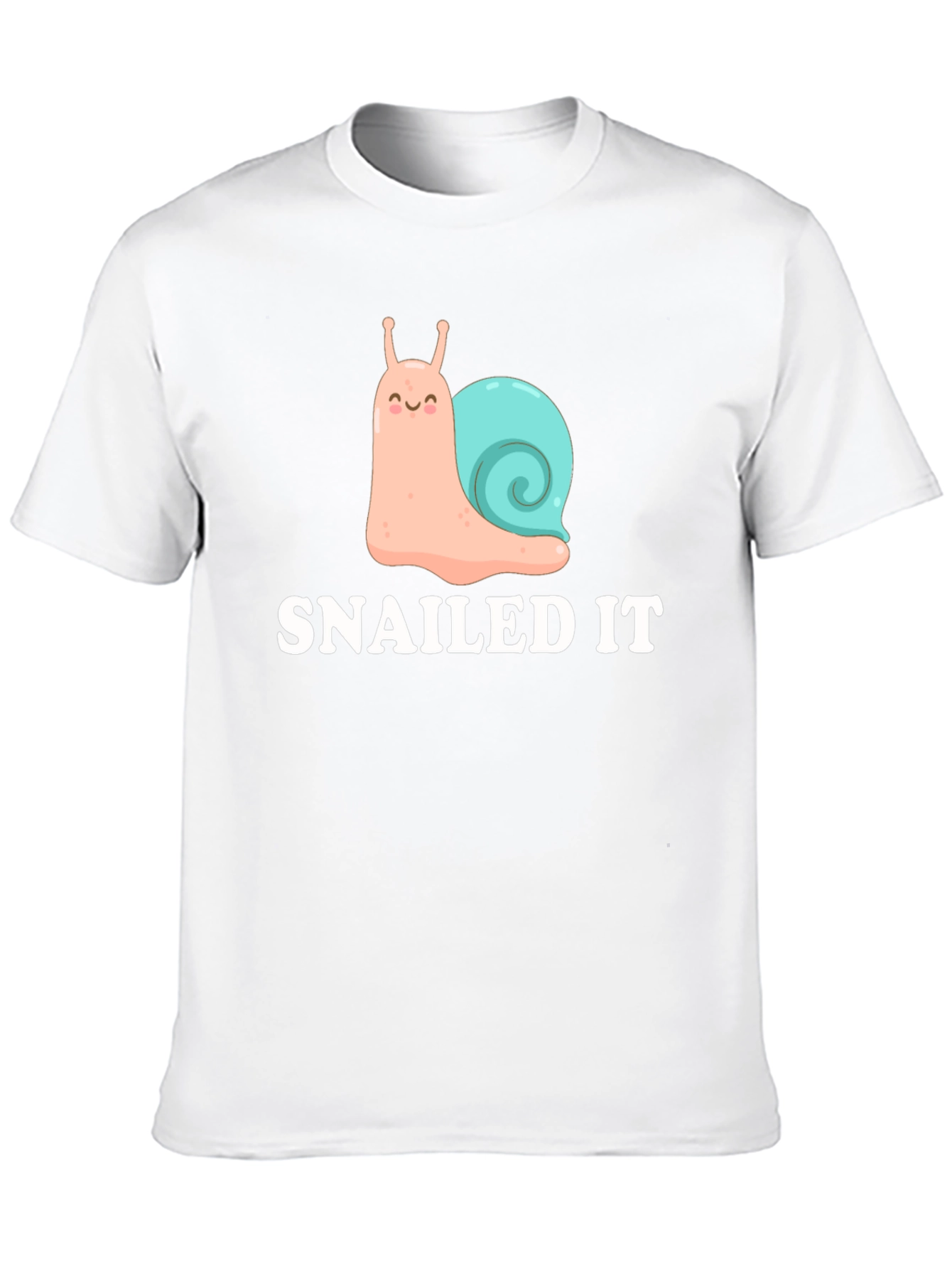 SNAILED IT Funny Snail Cartoon T-Shirt