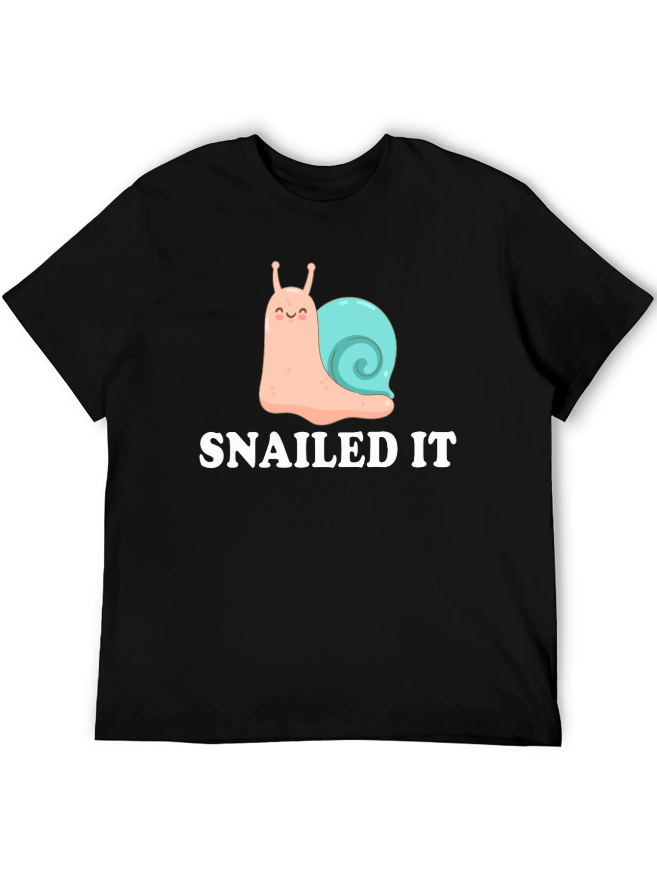 SNAILED IT Funny Snail Cartoon T-Shirt