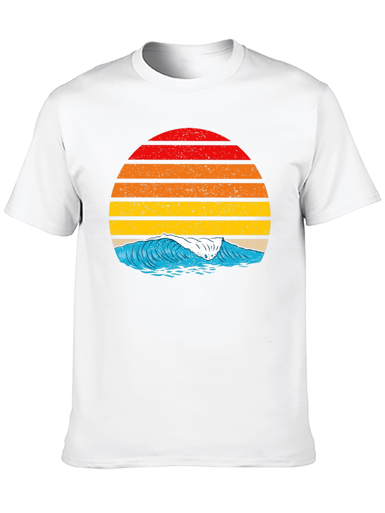 Retro Sunset Wave Graphic T-Shirt