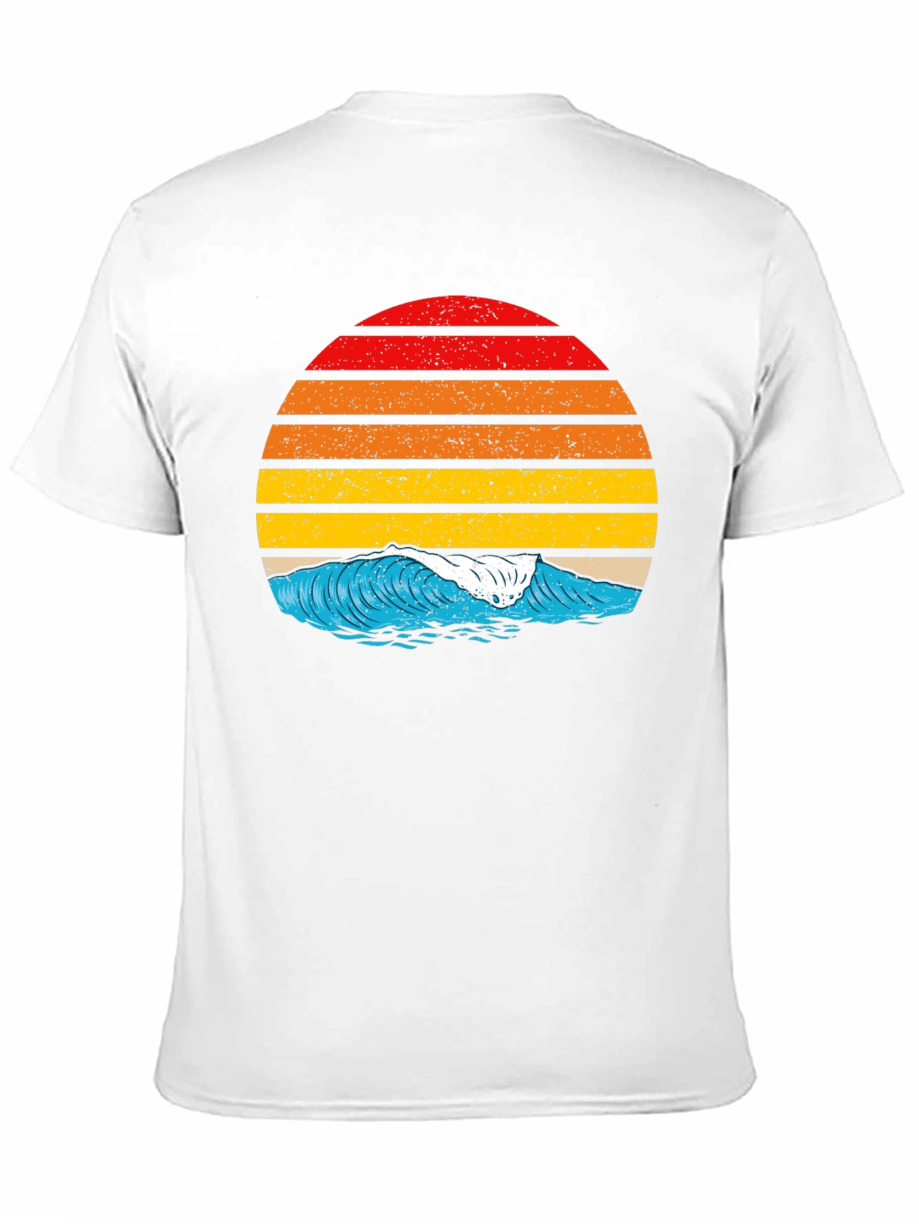 Retro Sunset Wave Graphic T-Shirt
