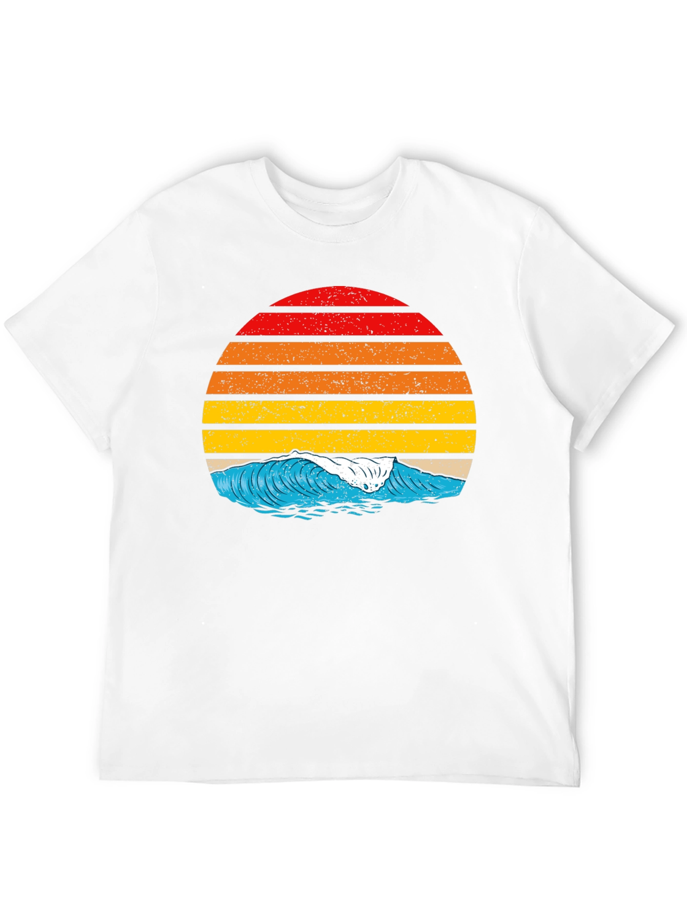 Retro Sunset Wave Graphic T-Shirt