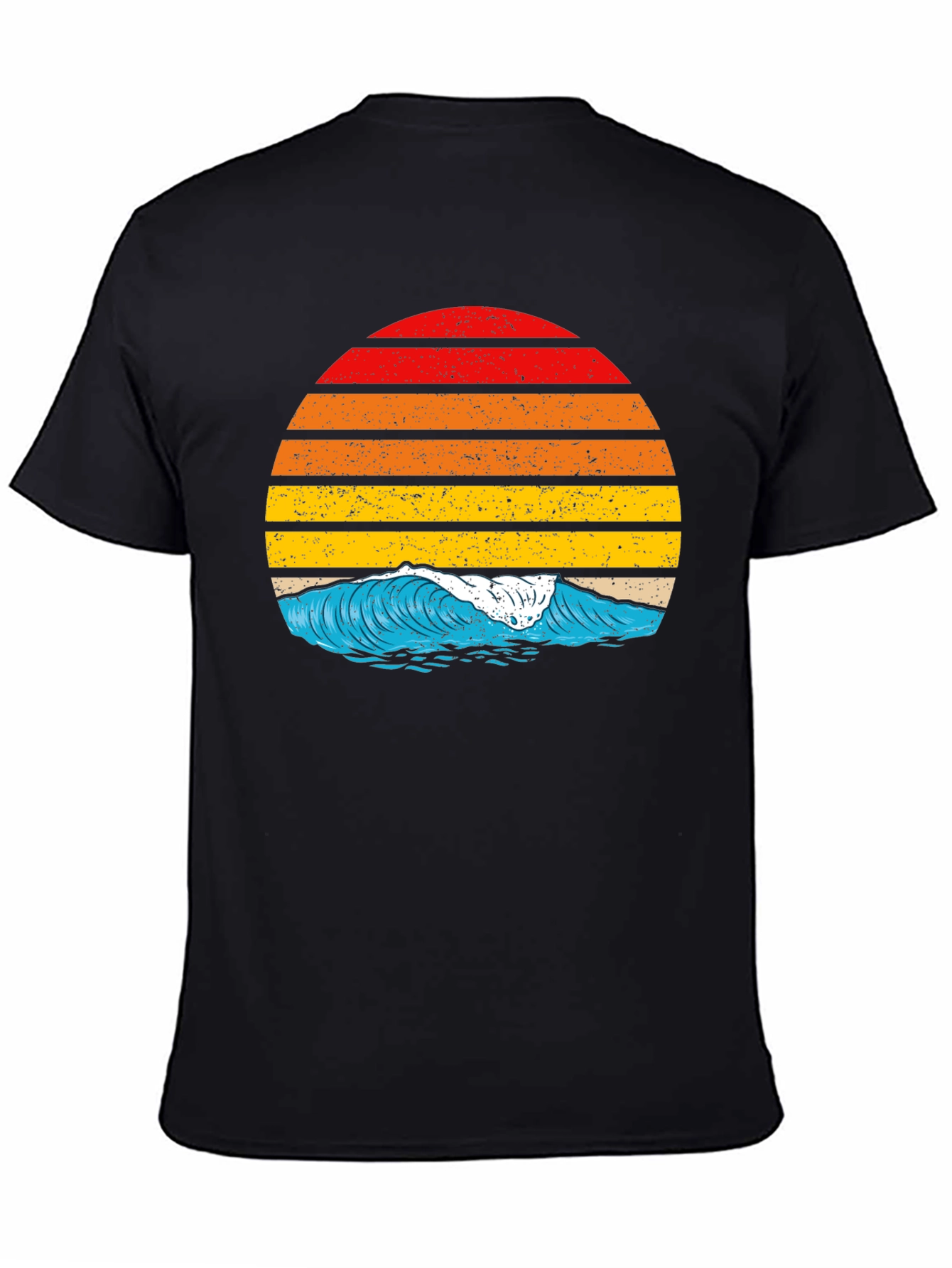 Retro Sunset Wave Graphic T-Shirt