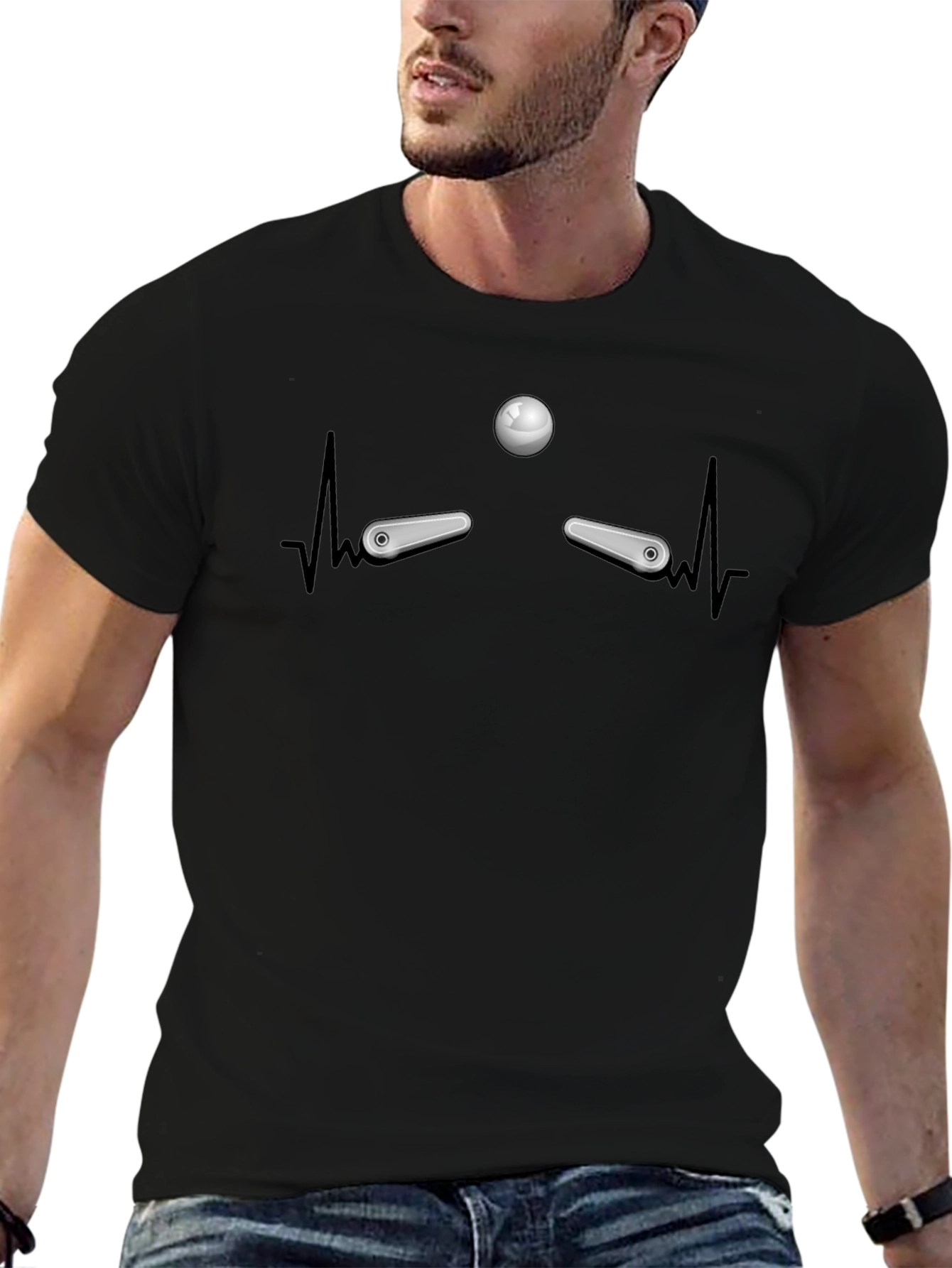 Pinball Heartbeat T-Shirt - Gamer Tee