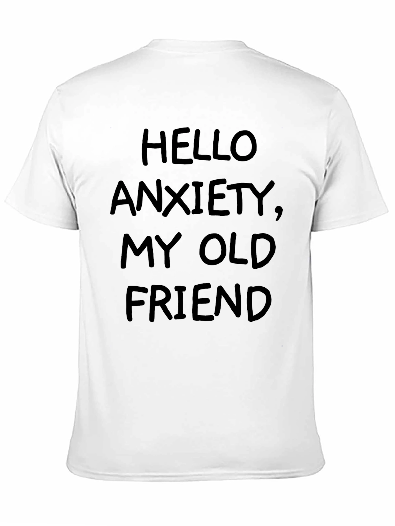 Hello Anxiety T-Shirt - Black Graphic Tee