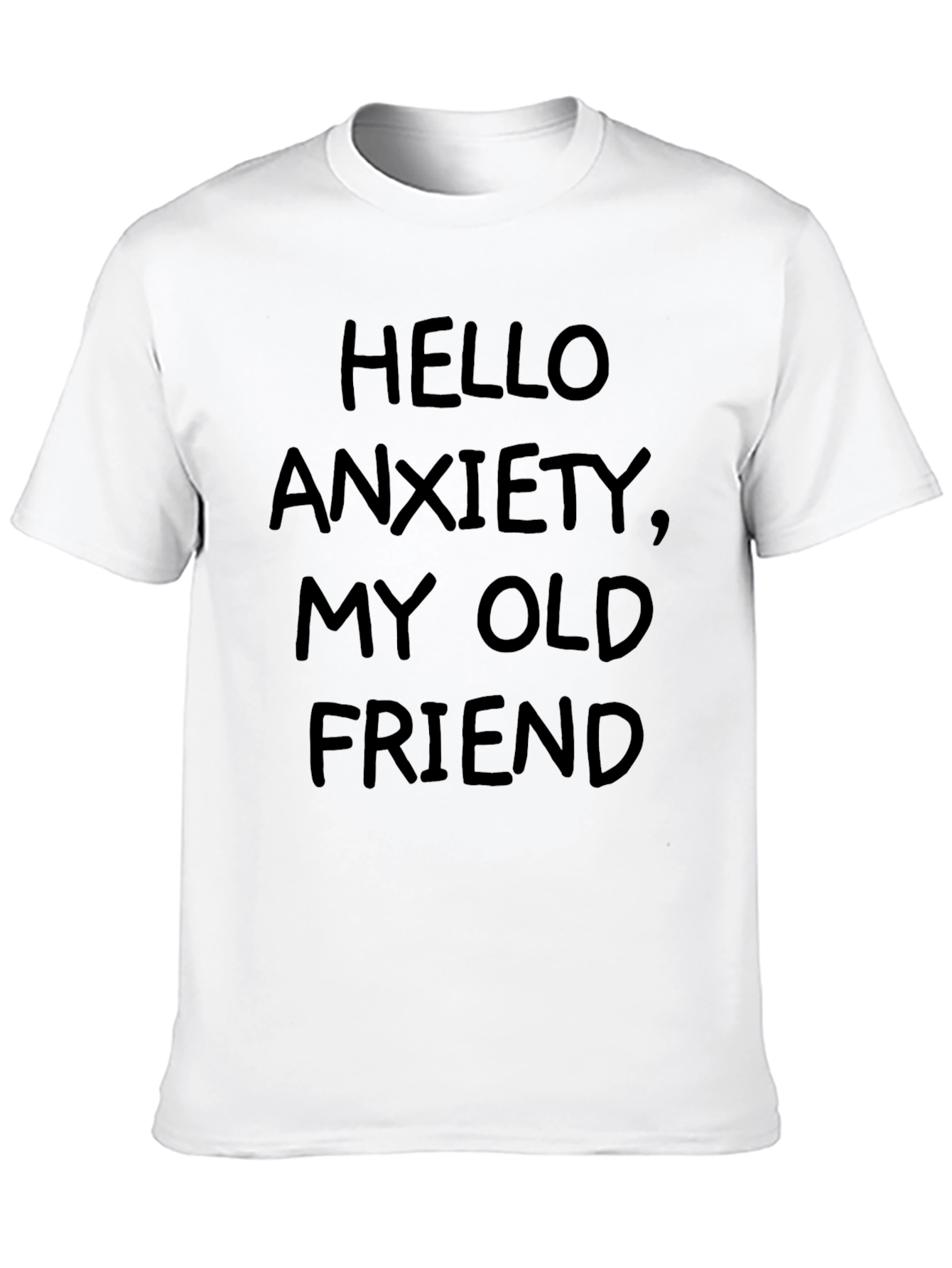 Hello Anxiety T-Shirt - Black Graphic Tee