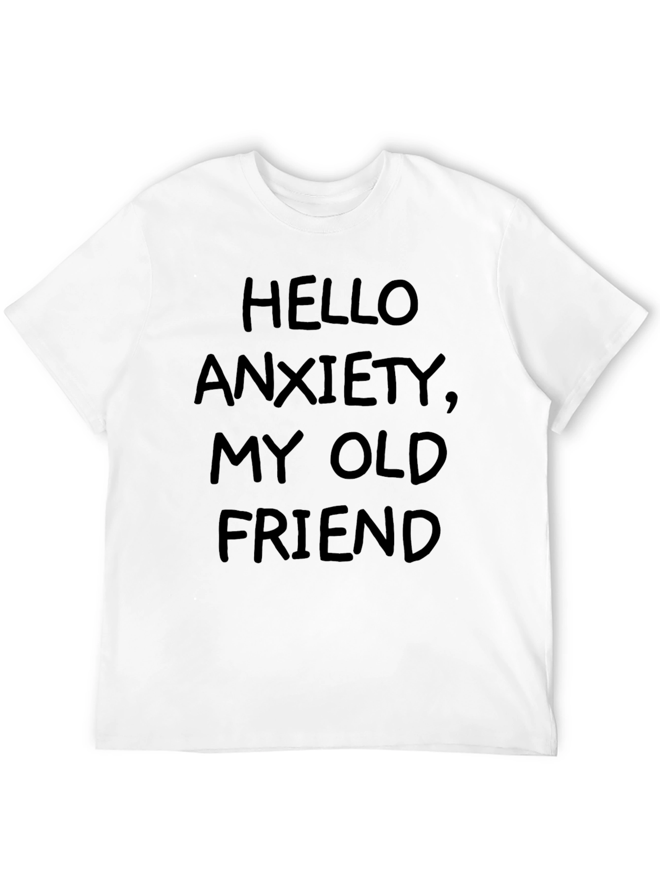 Hello Anxiety T-Shirt - Black Graphic Tee