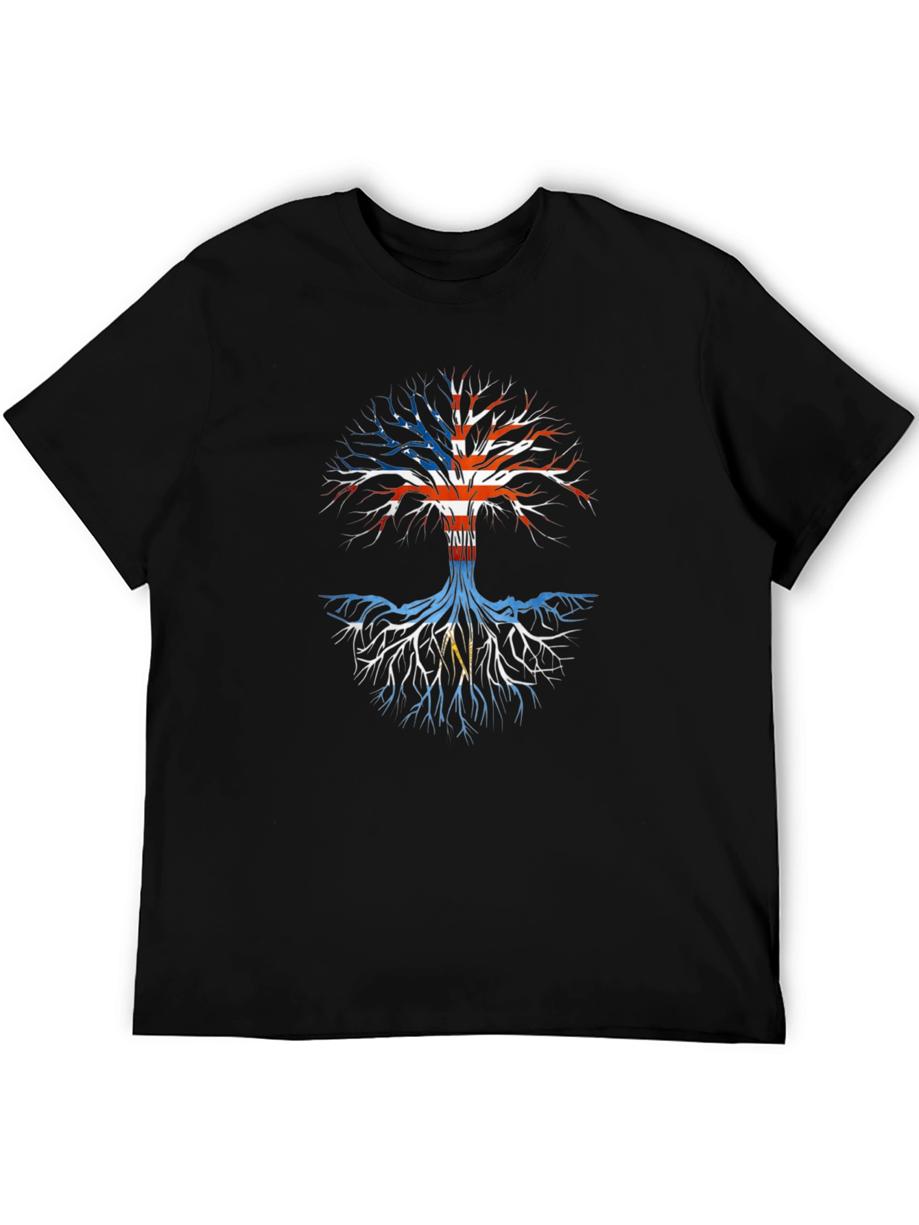 Patriotic Tree T-Shirt - USA Roots Design
