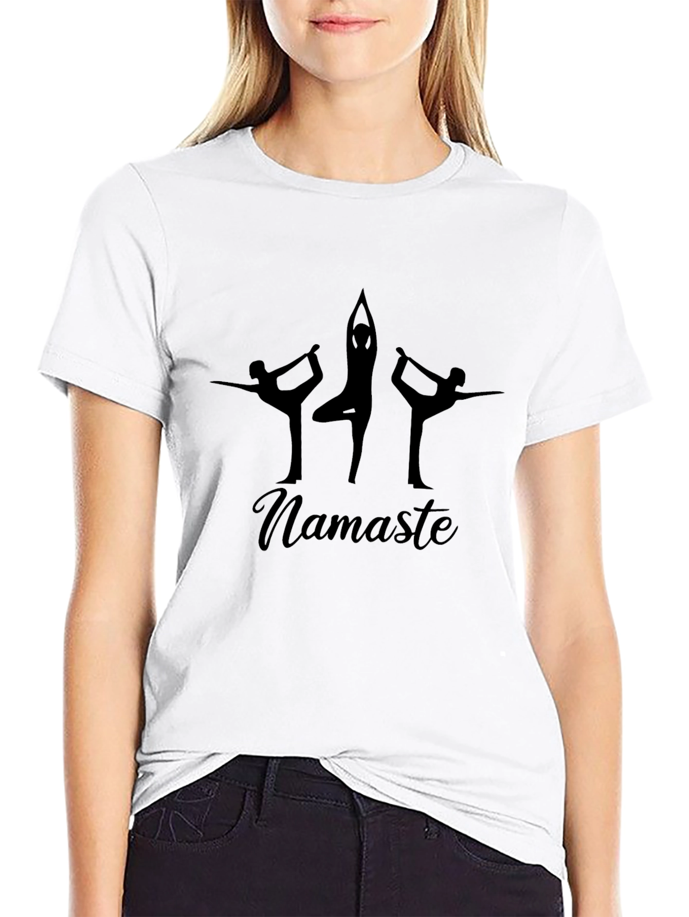 Namaste Yoga Black T-Shirt