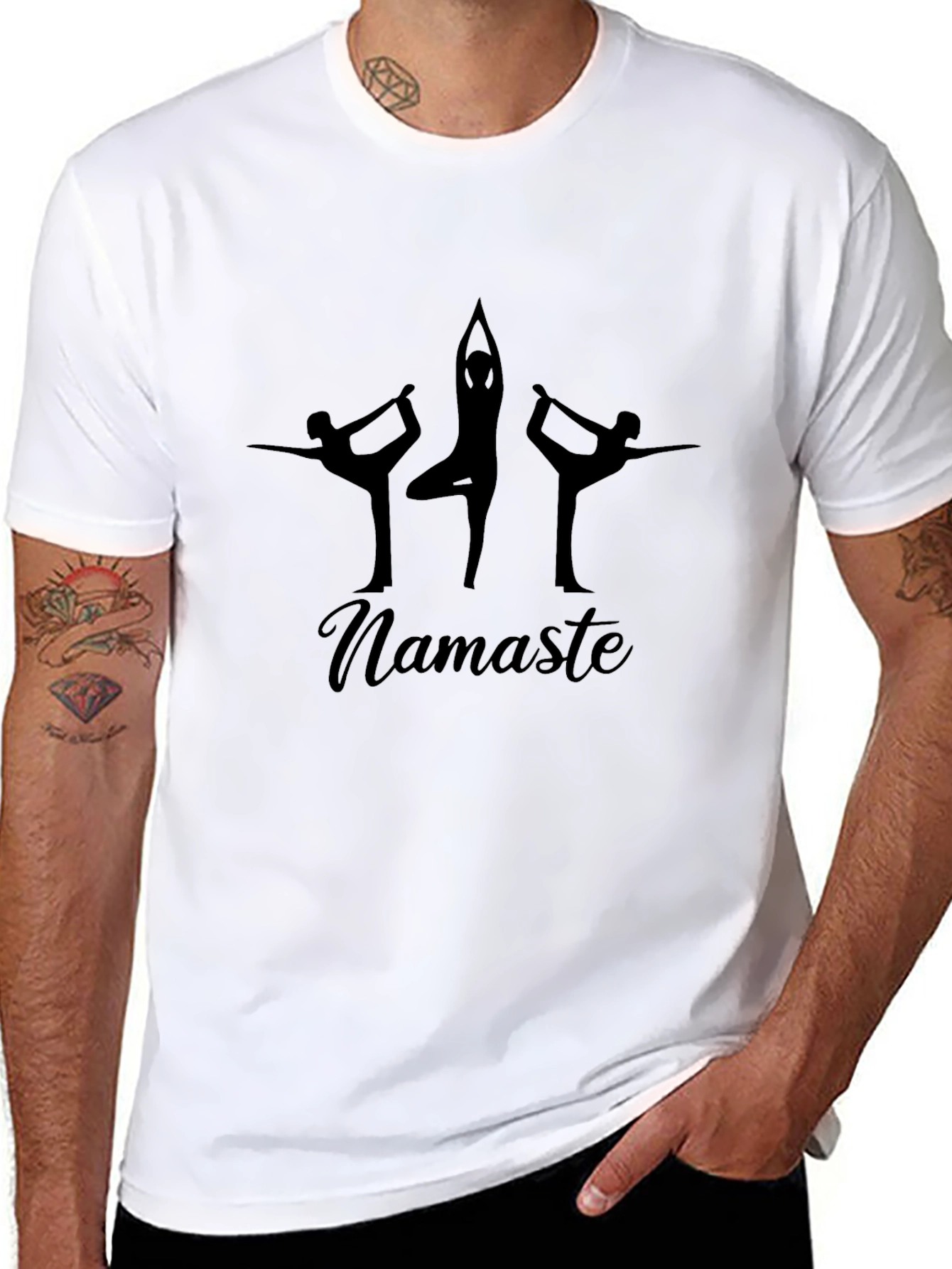 Namaste Yoga Black T-Shirt