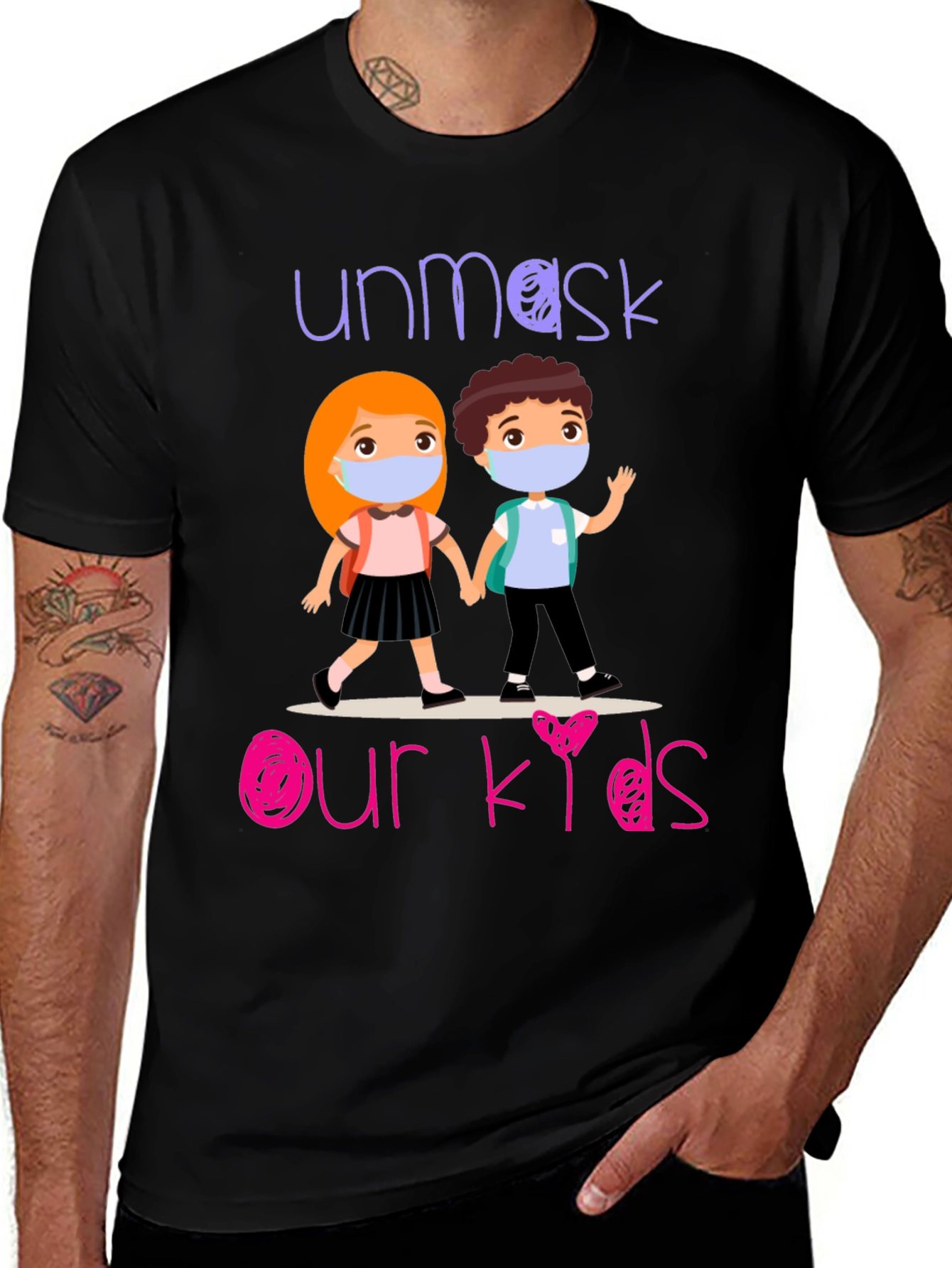 Unmask Our Kids Graphic T-Shirt