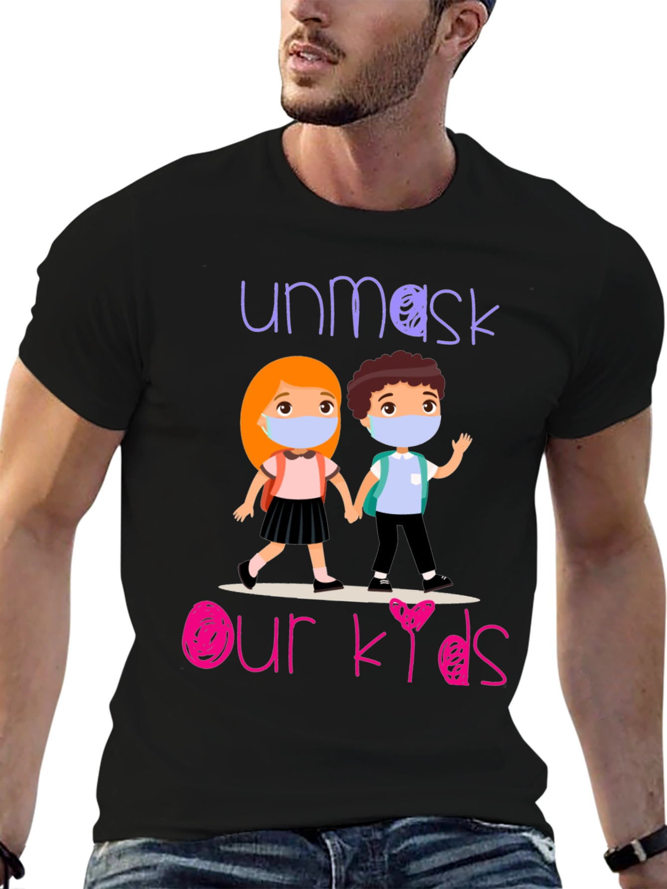 Unmask Our Kids Graphic T-Shirt