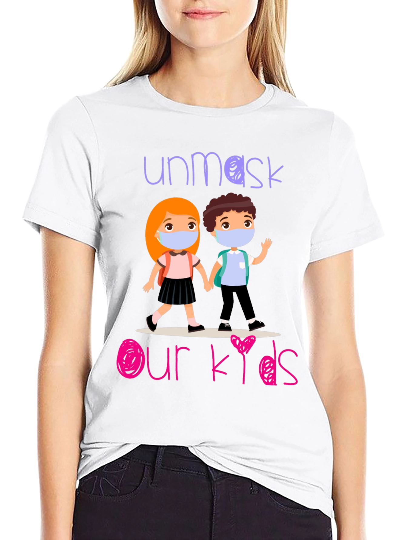 Unmask Our Kids Graphic T-Shirt
