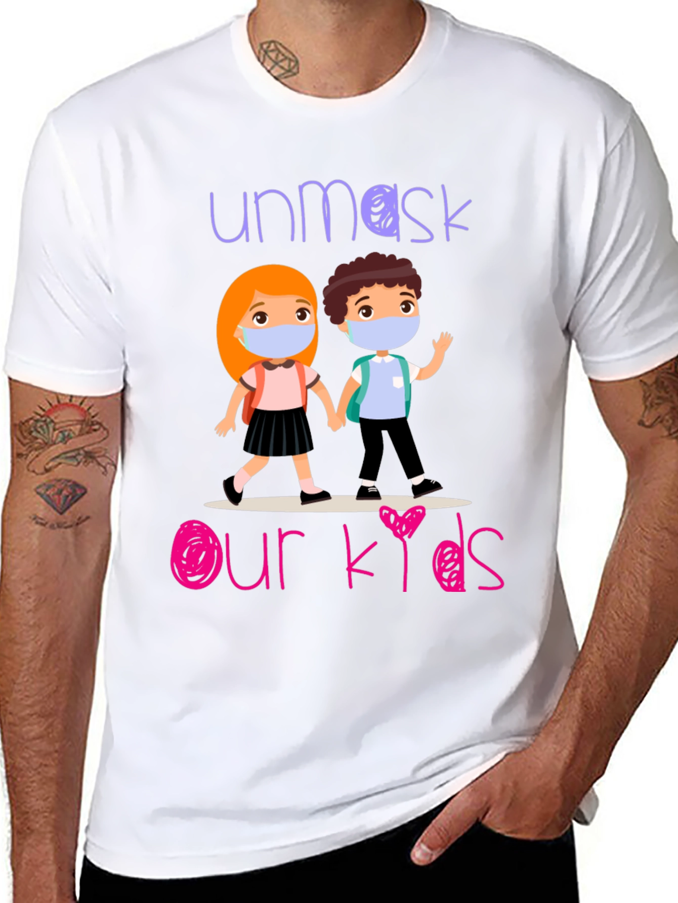 Unmask Our Kids Graphic T-Shirt