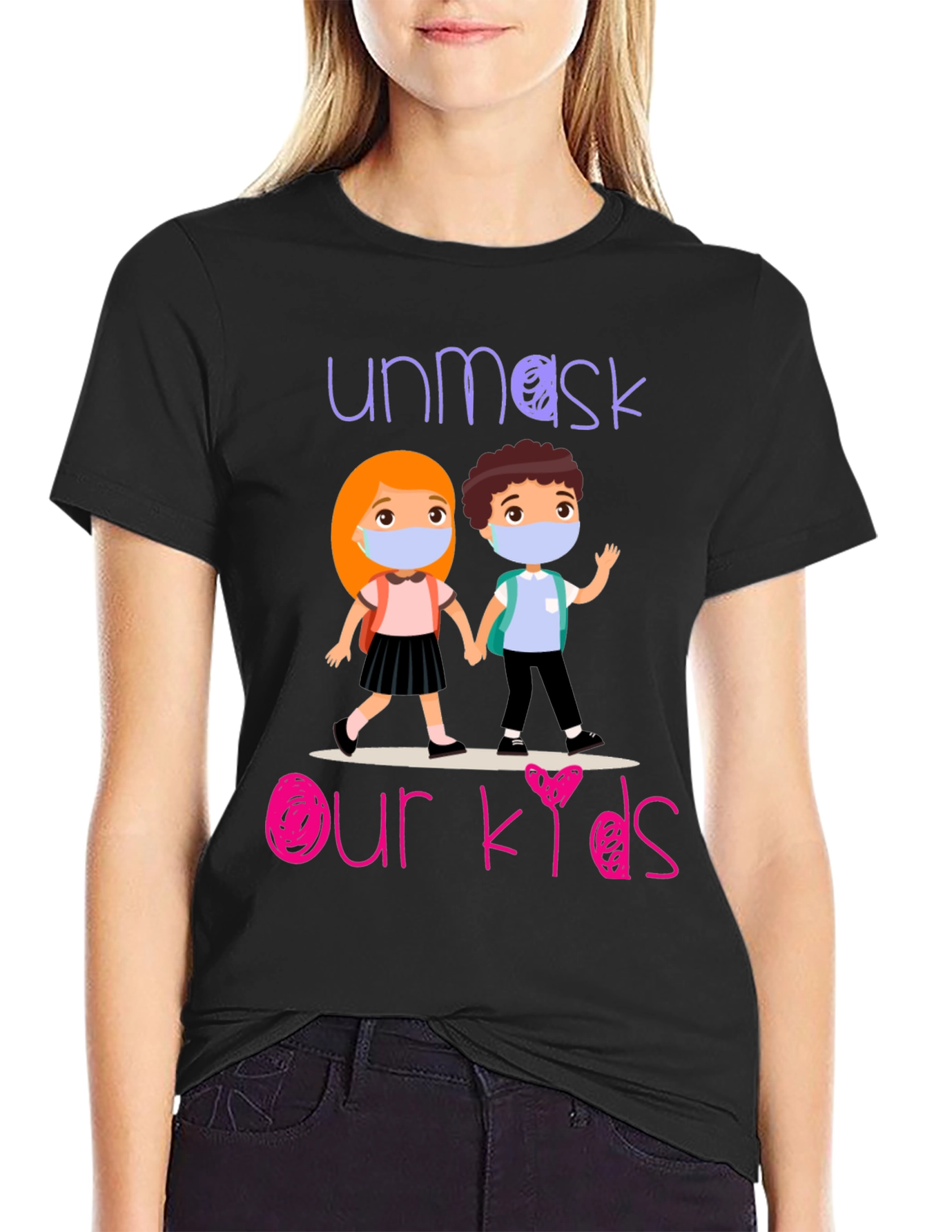 Unmask Our Kids Graphic T-Shirt