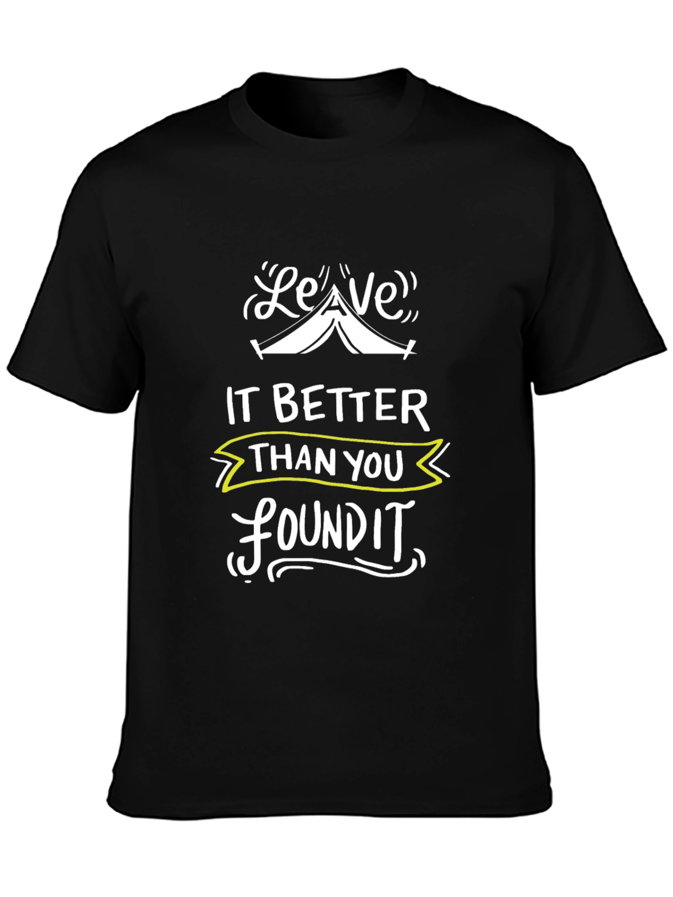Leave It Better Graphic Tee - Black Camping T-Shirt