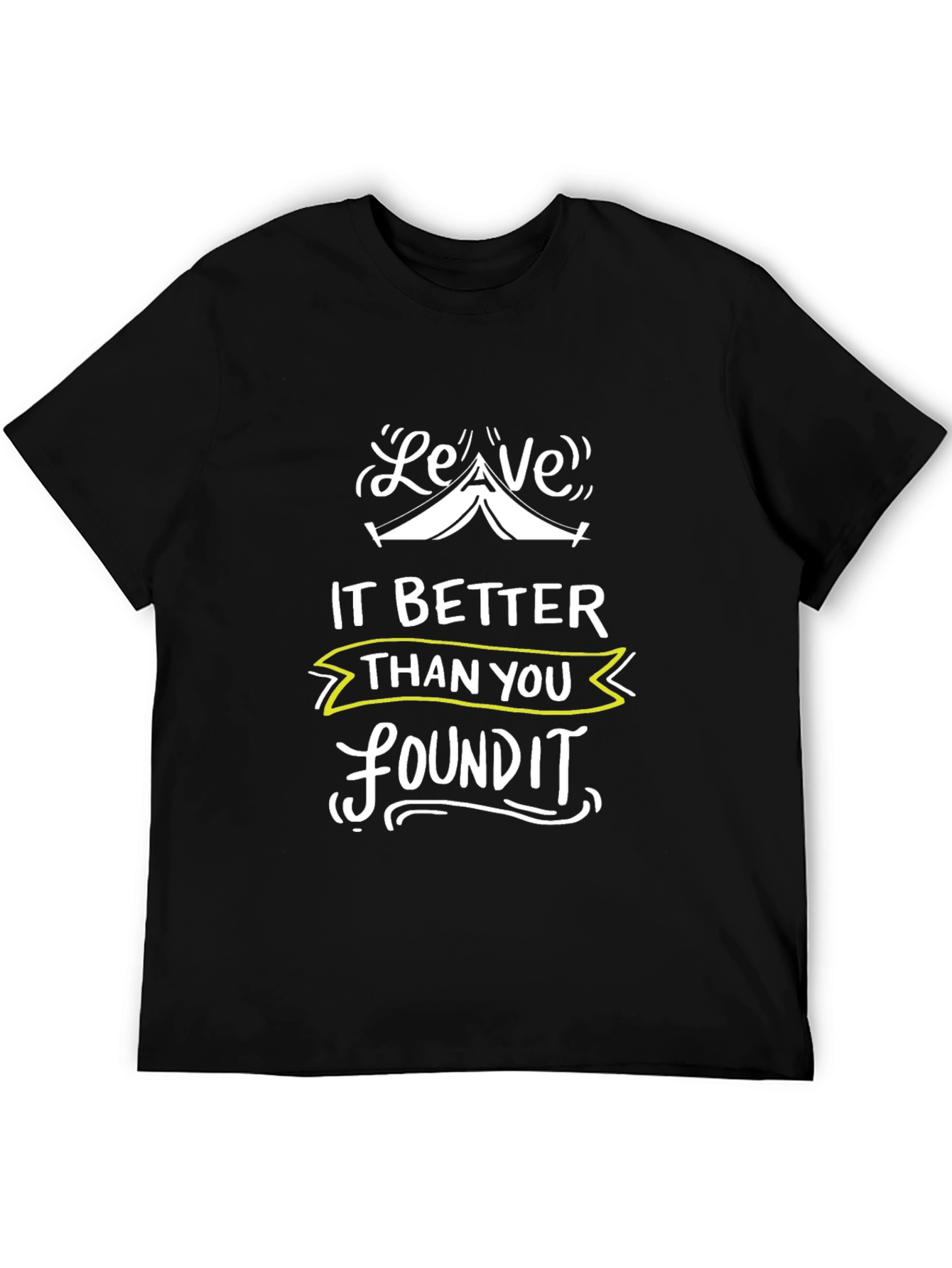 Leave It Better Graphic Tee - Black Camping T-Shirt