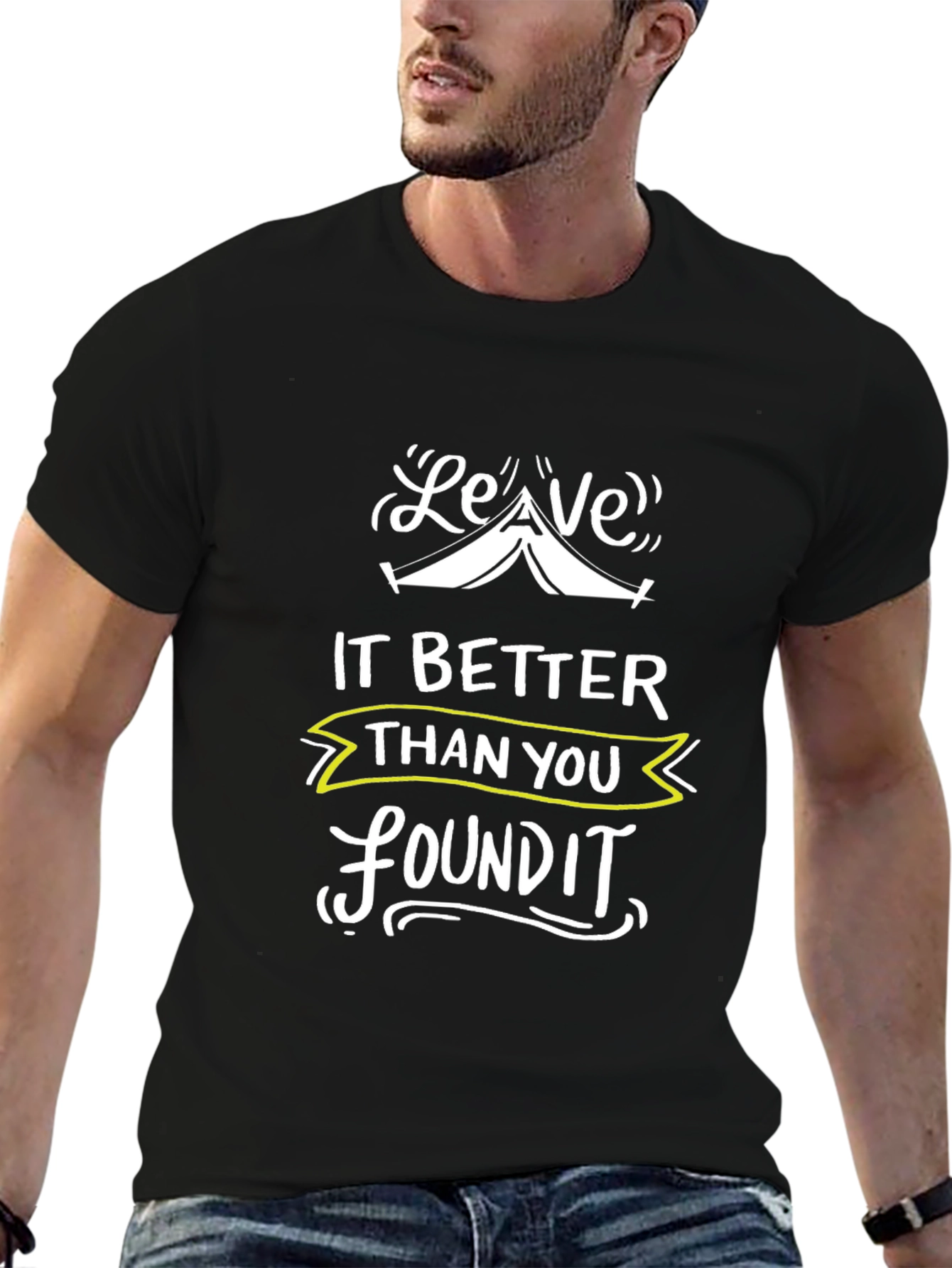Leave It Better Graphic Tee - Black Camping T-Shirt