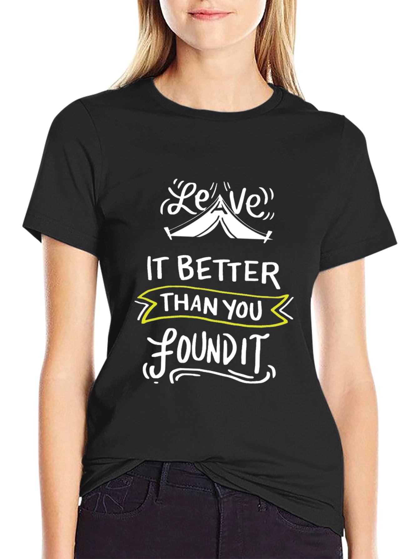 Leave It Better Graphic Tee - Black Camping T-Shirt