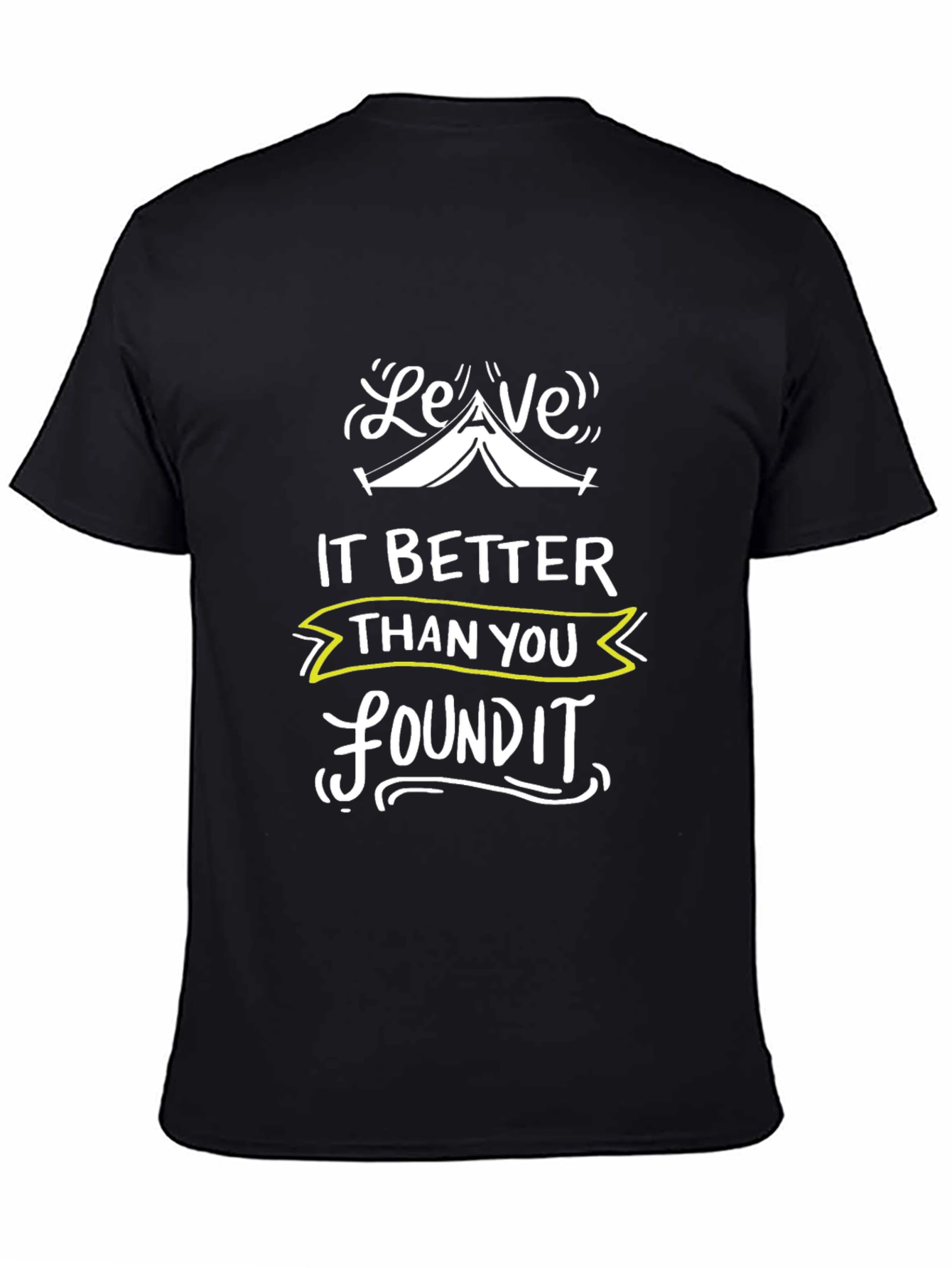 Leave It Better Graphic Tee - Black Camping T-Shirt