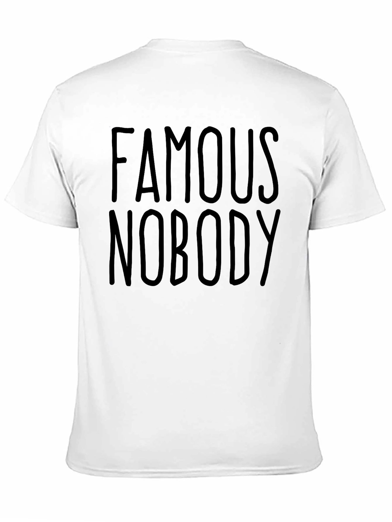 Famous Nobody Black Graphic Tee