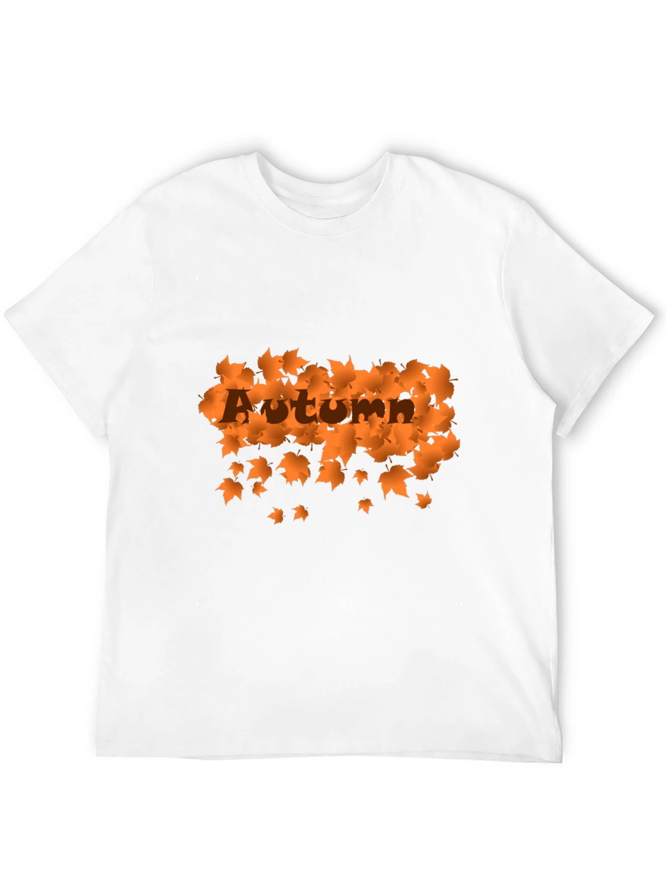 Autumn Leaves Graphic Black T-Shirt