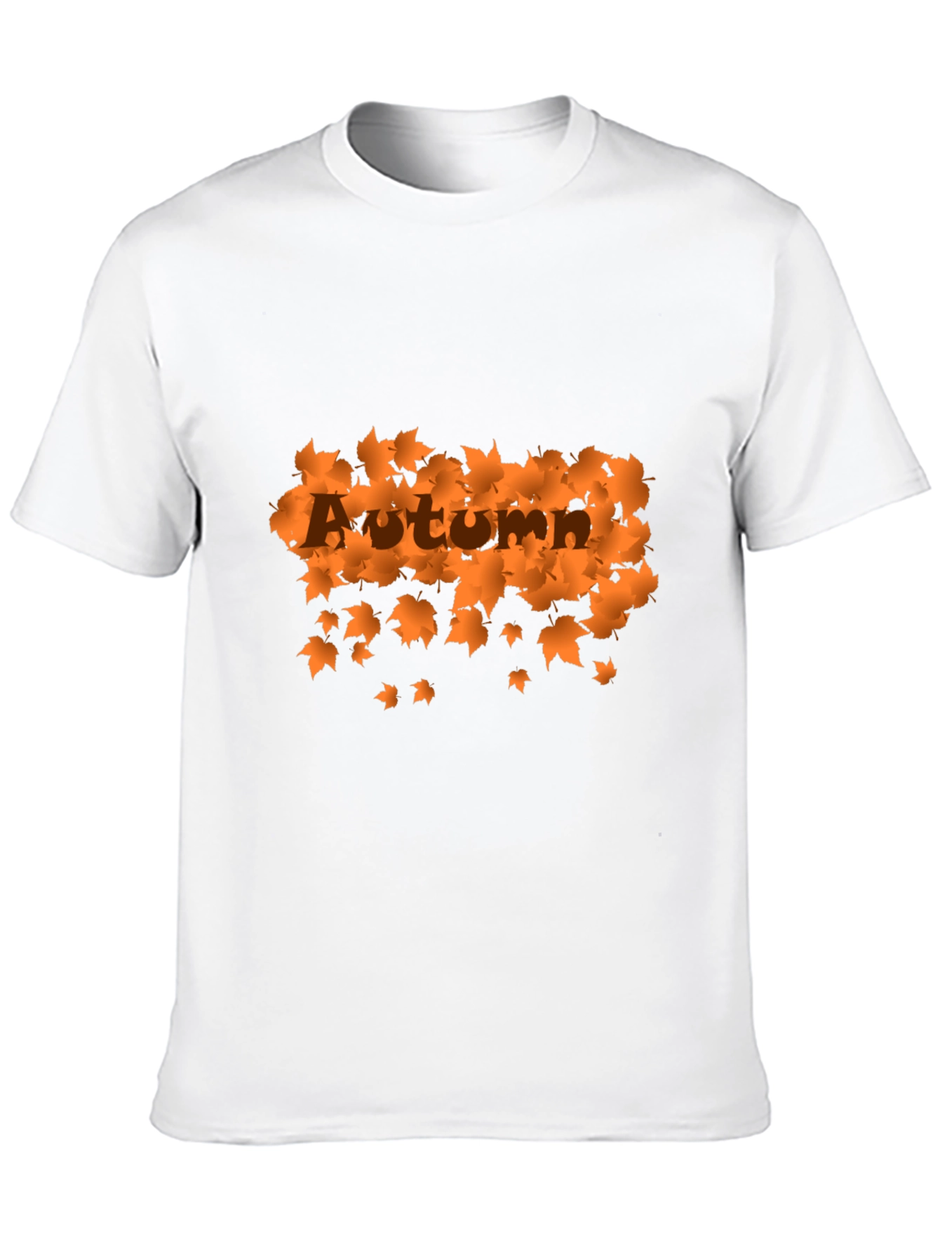 Autumn Leaves Graphic Black T-Shirt