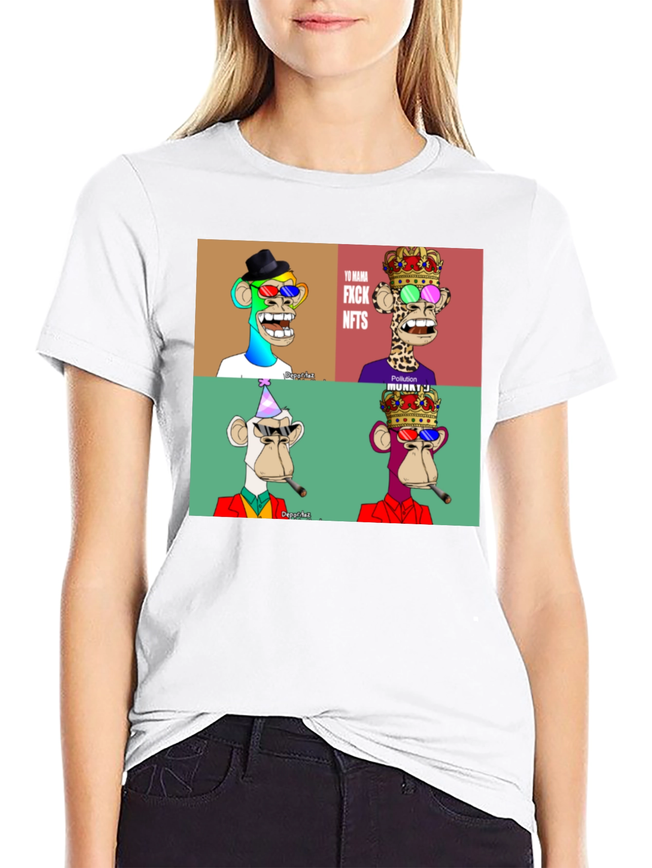 NFT Monkey T-Shirt - Bored Ape Design
