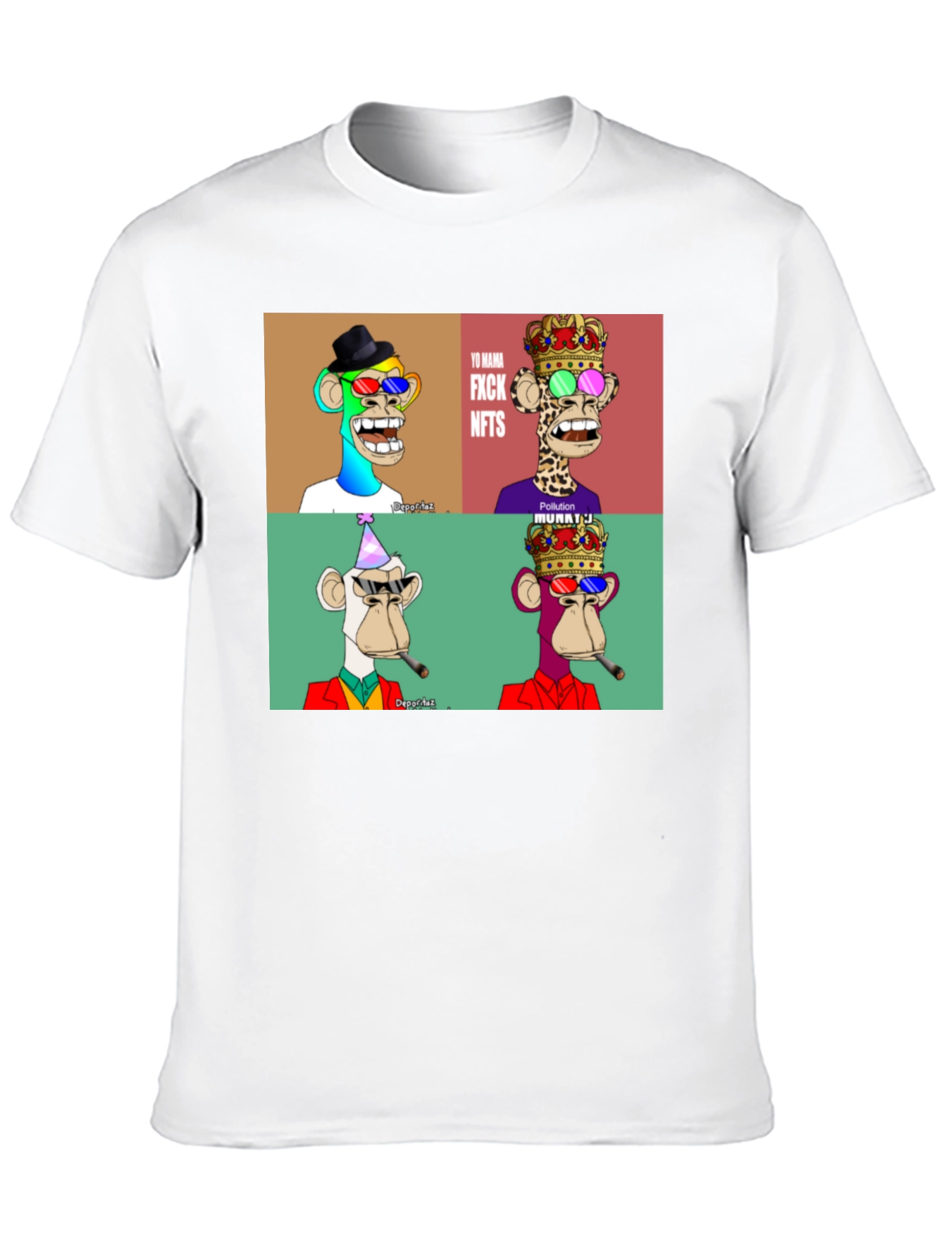 NFT Monkey T-Shirt - Bored Ape Design