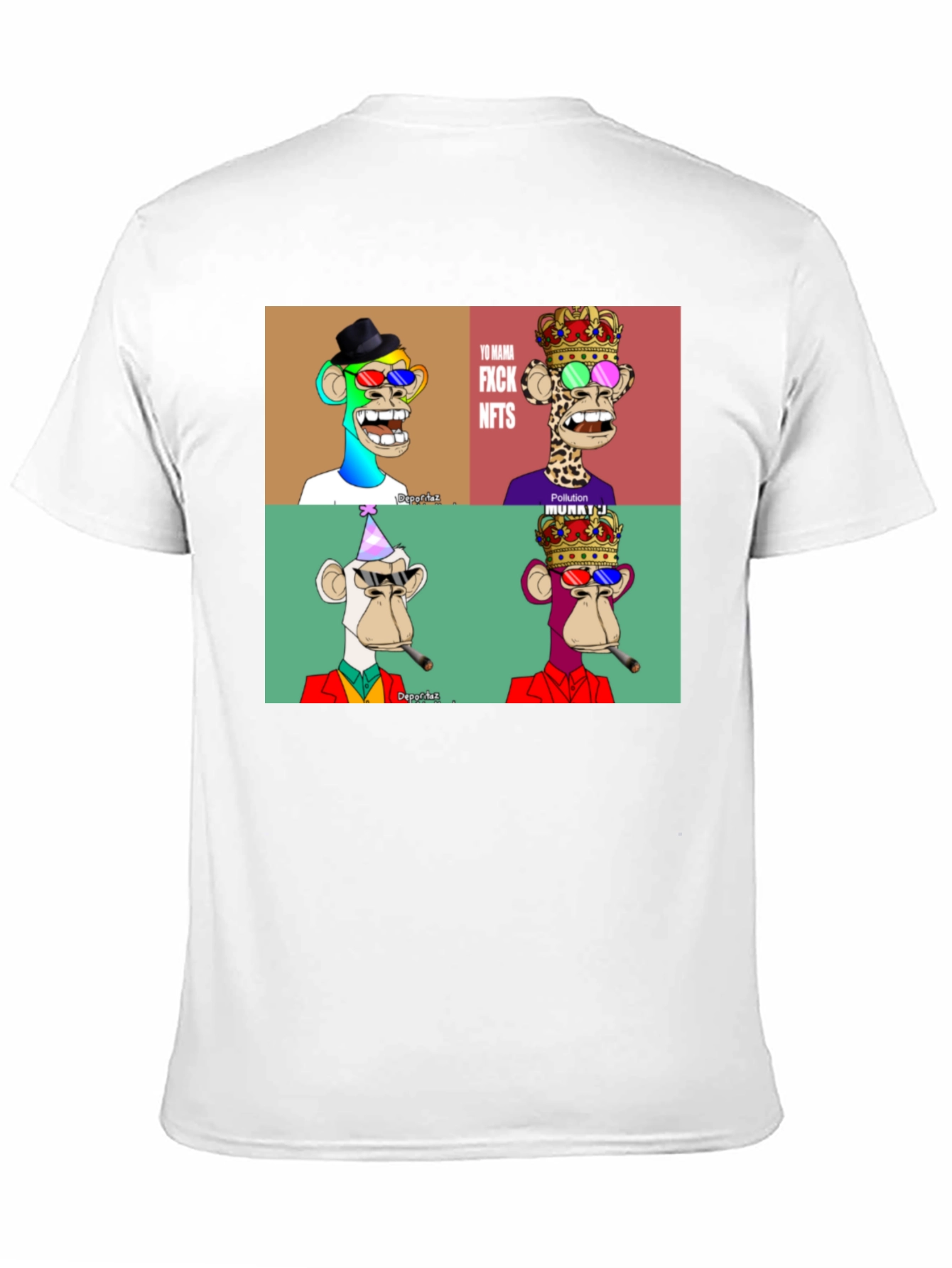 NFT Monkey T-Shirt - Bored Ape Design