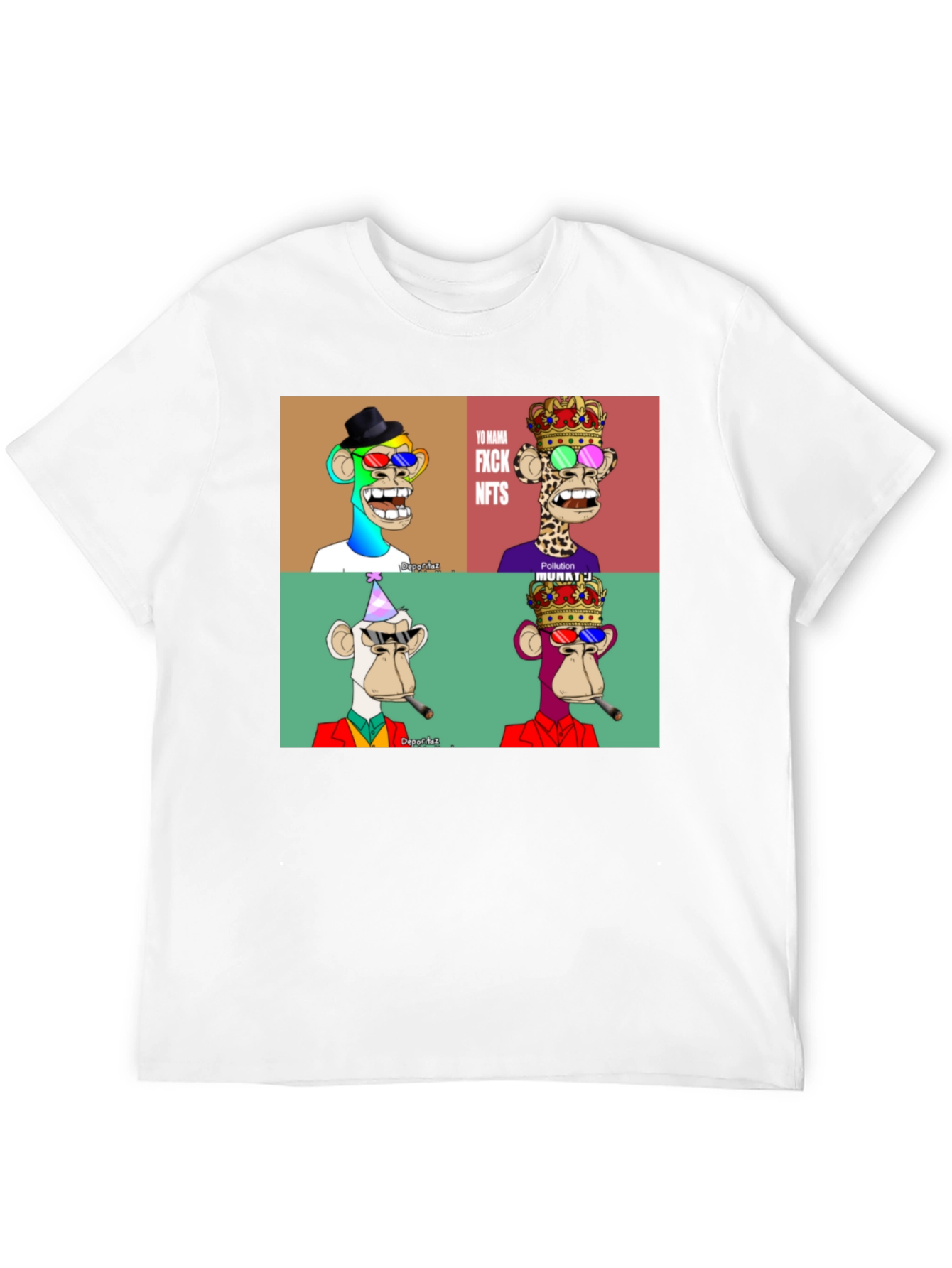 NFT Monkey T-Shirt - Bored Ape Design