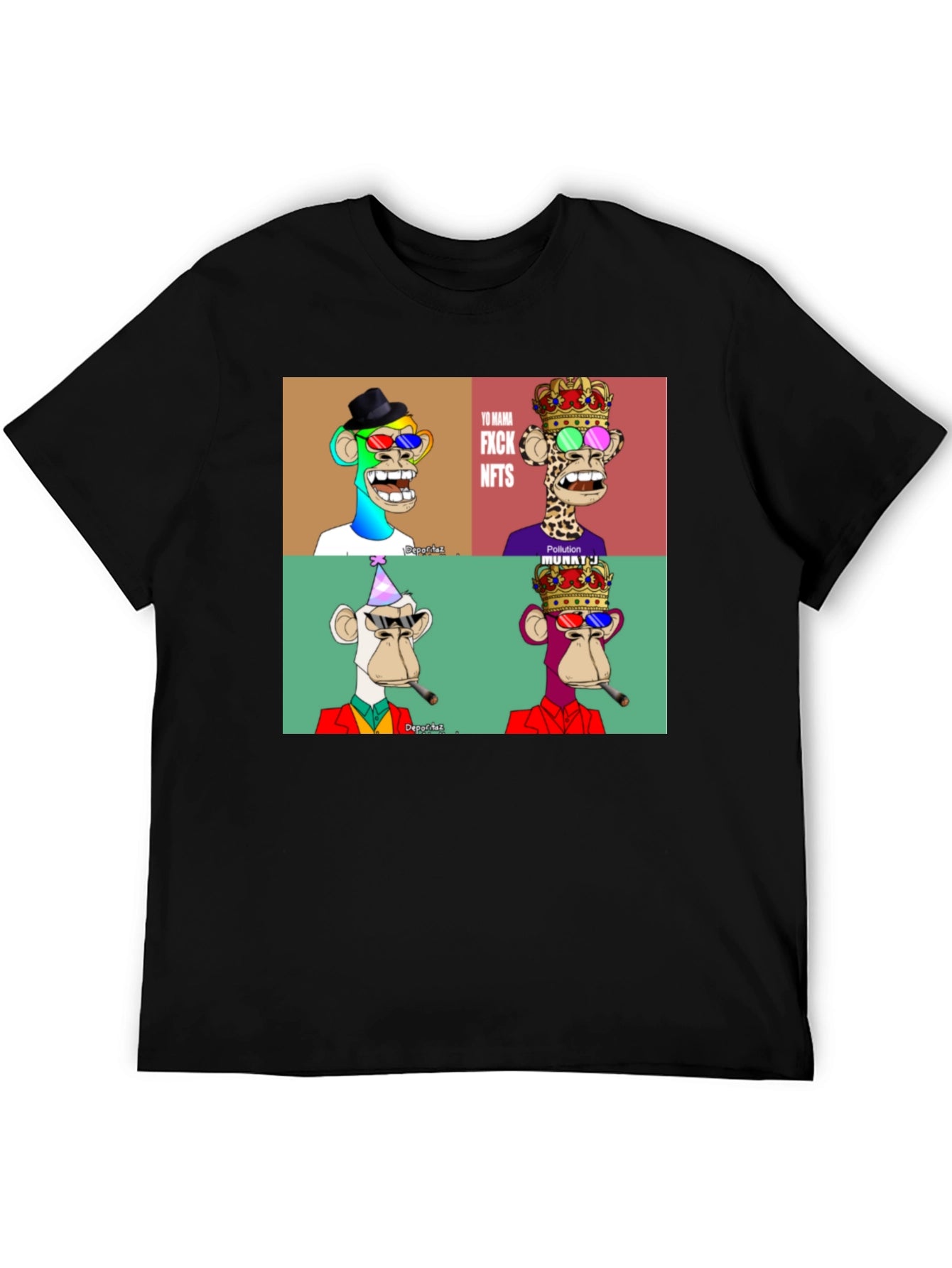 NFT Monkey T-Shirt - Bored Ape Design