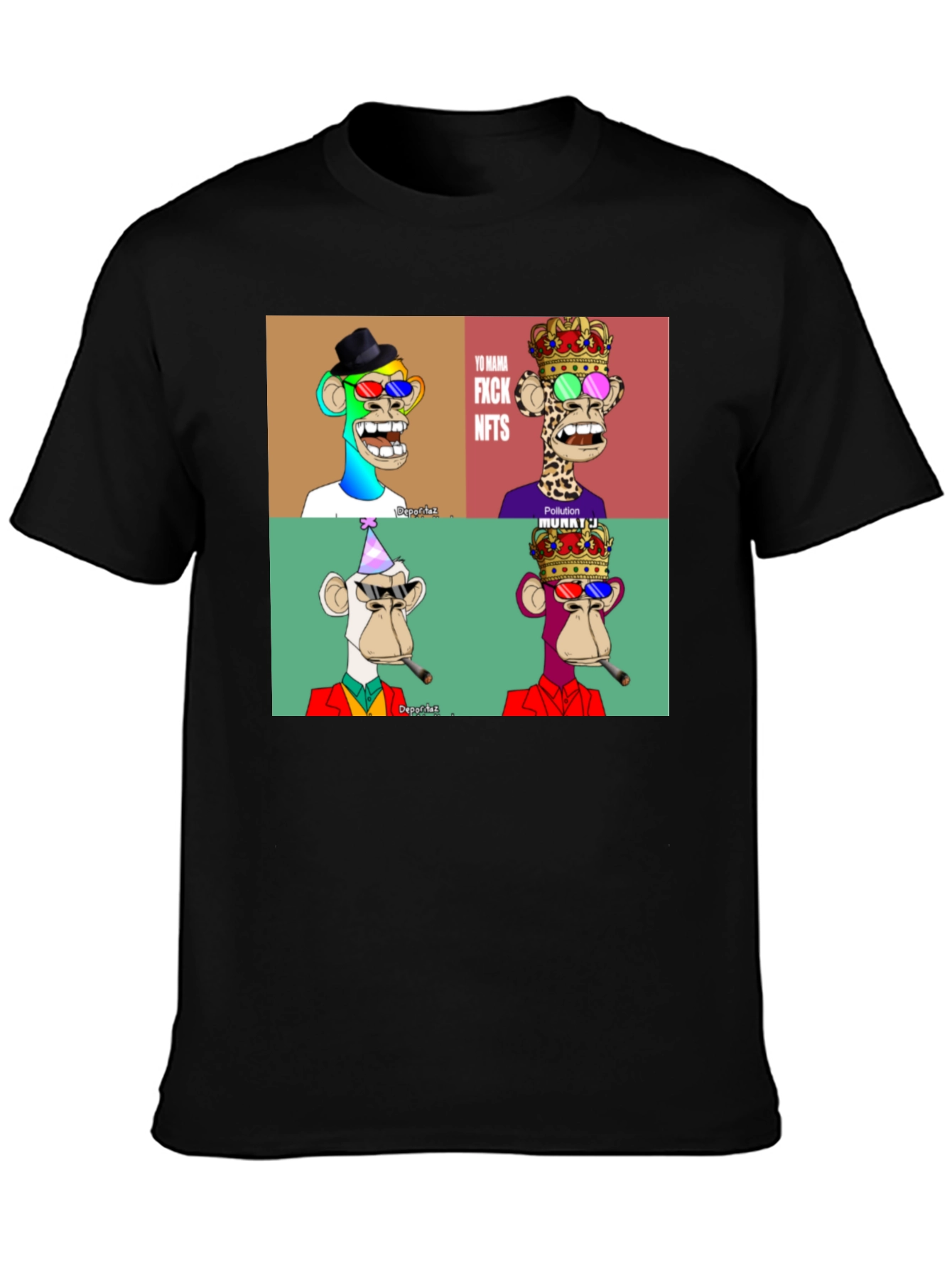 NFT Monkey T-Shirt - Bored Ape Design