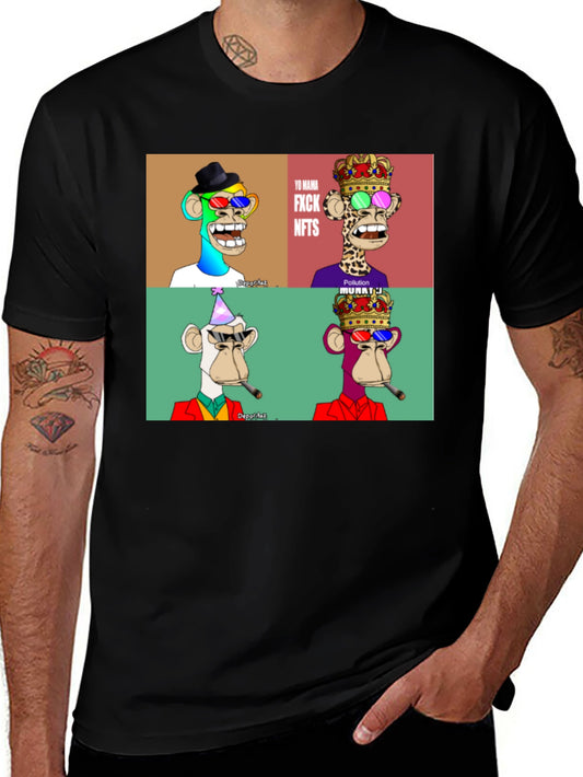 NFT Monkey T-Shirt - Bored Ape Design