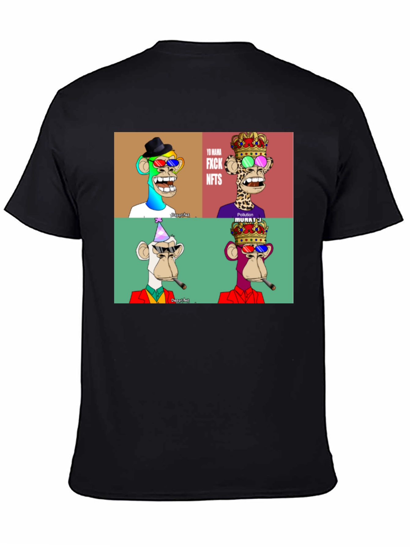 NFT Monkey T-Shirt - Bored Ape Design