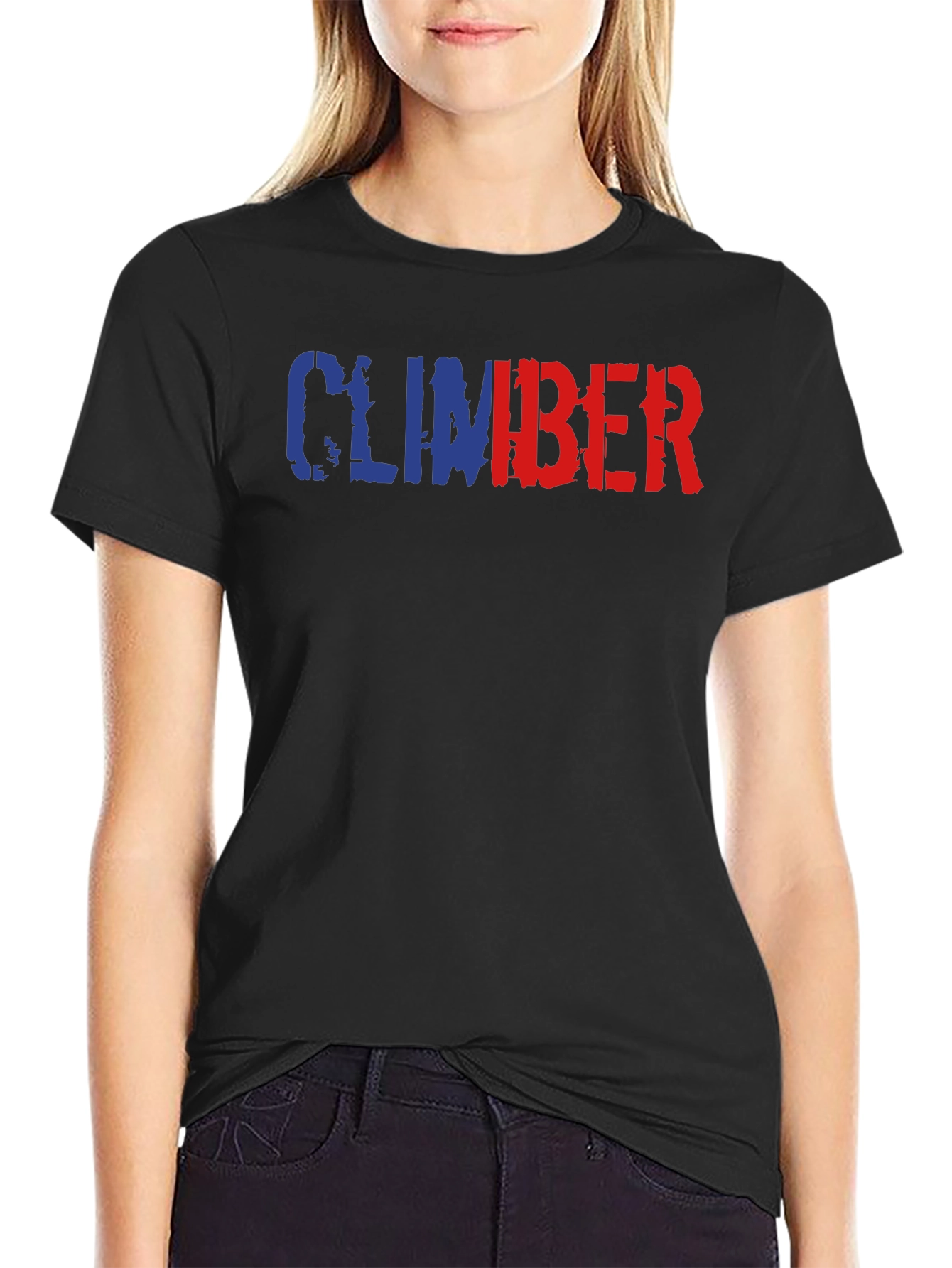 Climber Graphic Tee - Black Cotton Blend