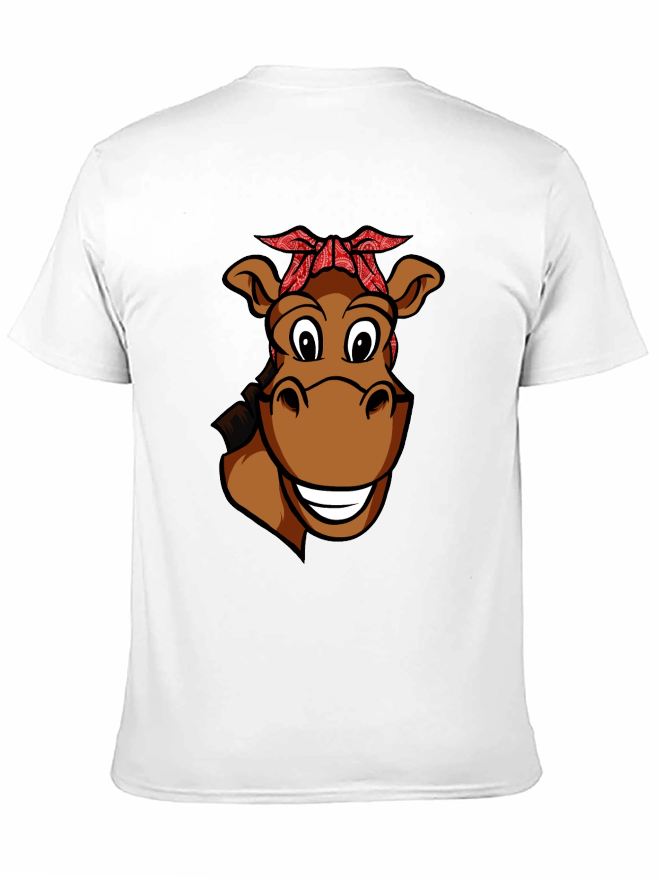 Funny Horse Cartoon Graphic T-Shirt