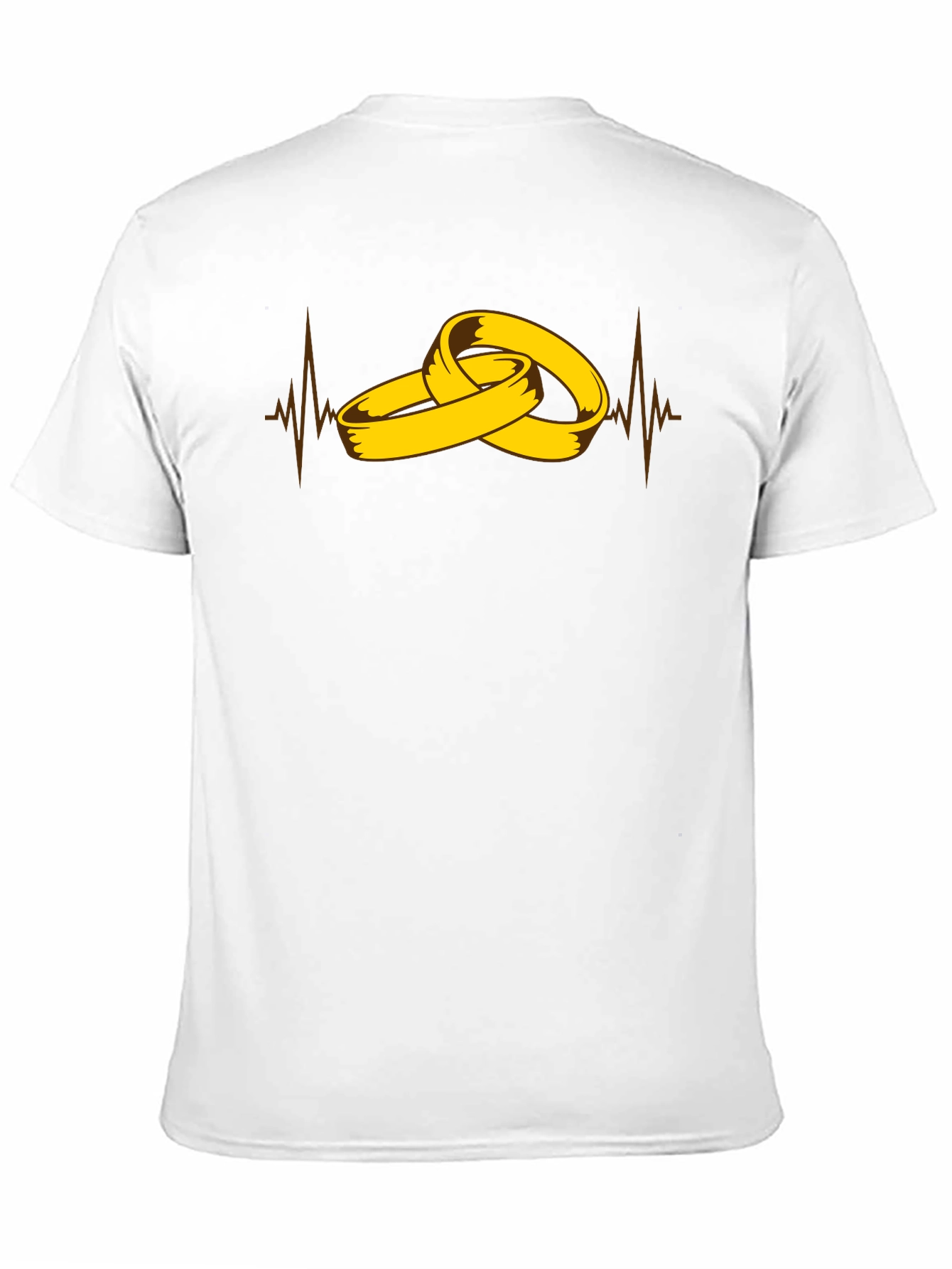 Wedding Rings Heartbeat Graphic Tee