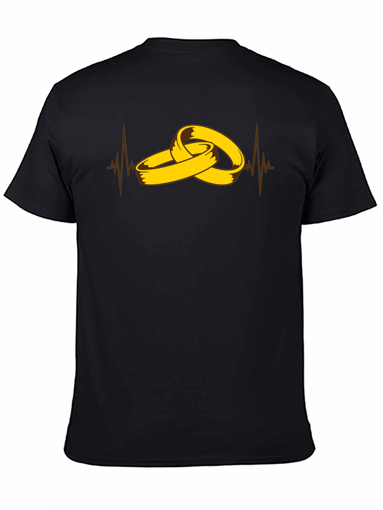 Wedding Rings Heartbeat Graphic Tee