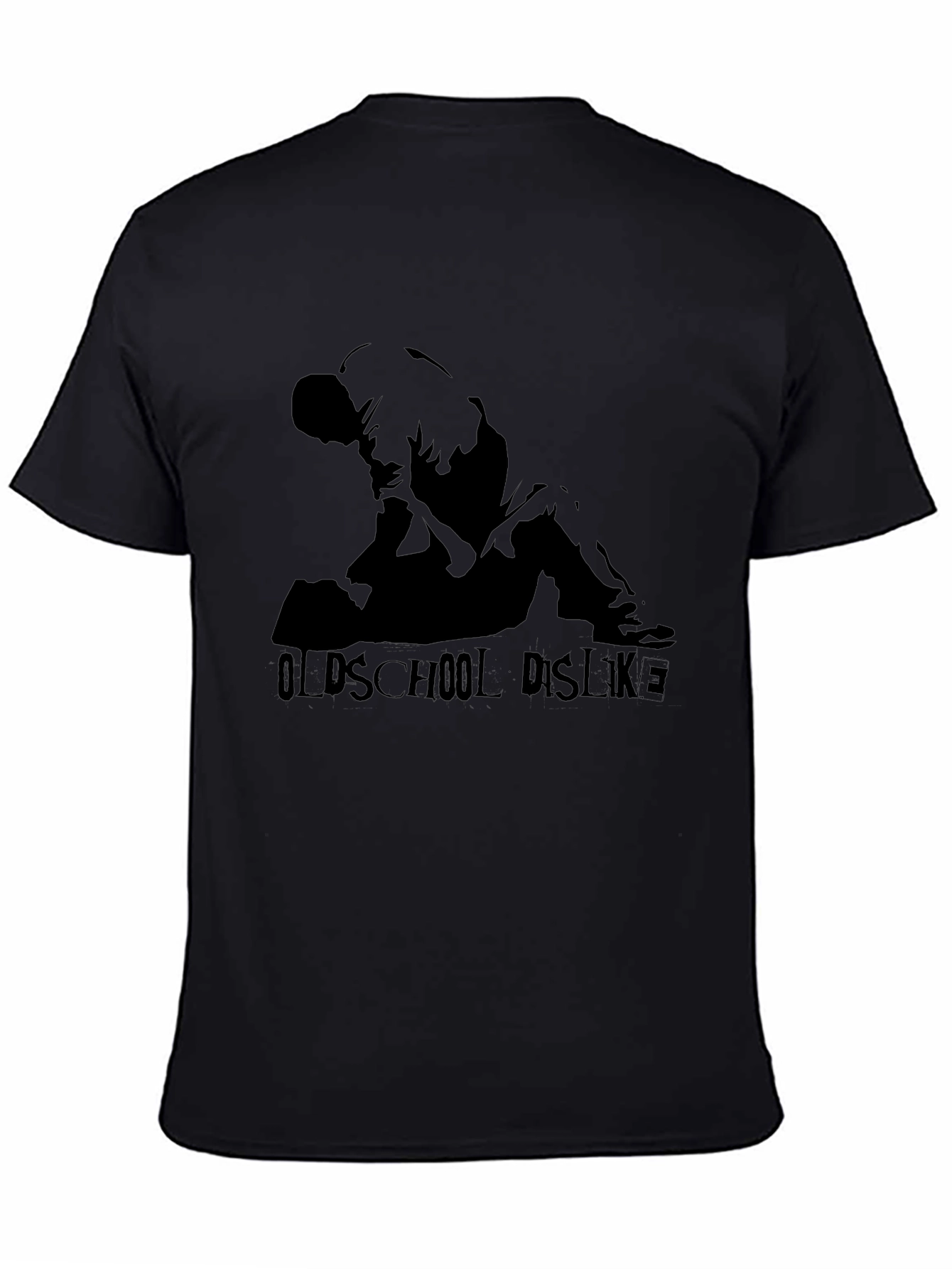 Oldschool Dislike Black Graphic Tee