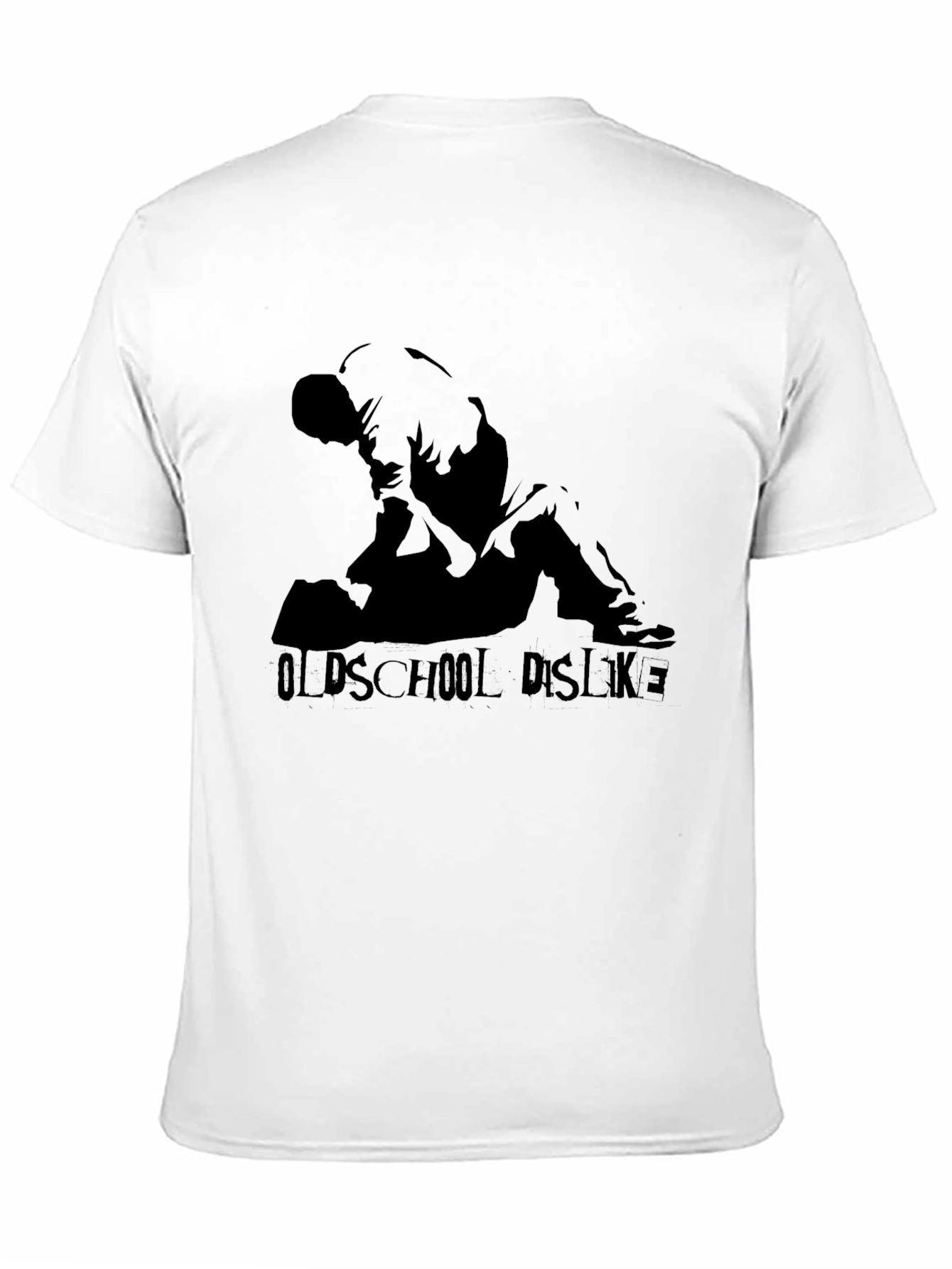 Oldschool Dislike Black Graphic Tee