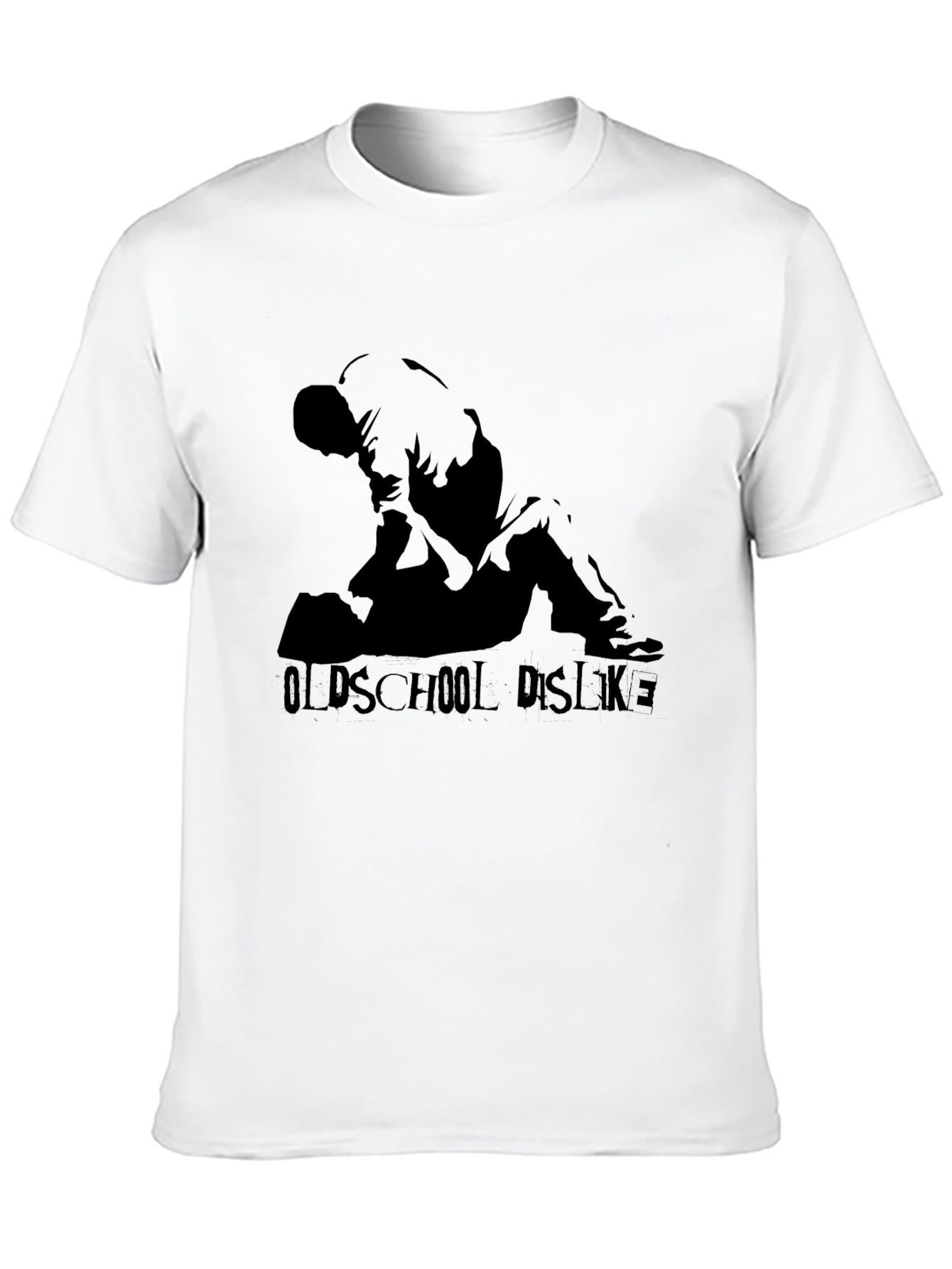 Oldschool Dislike Black Graphic Tee