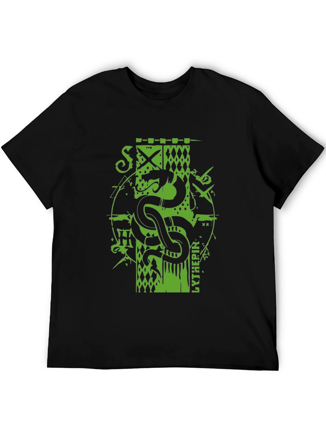 Serpent Crest Tee - Black Graphic T-Shirt