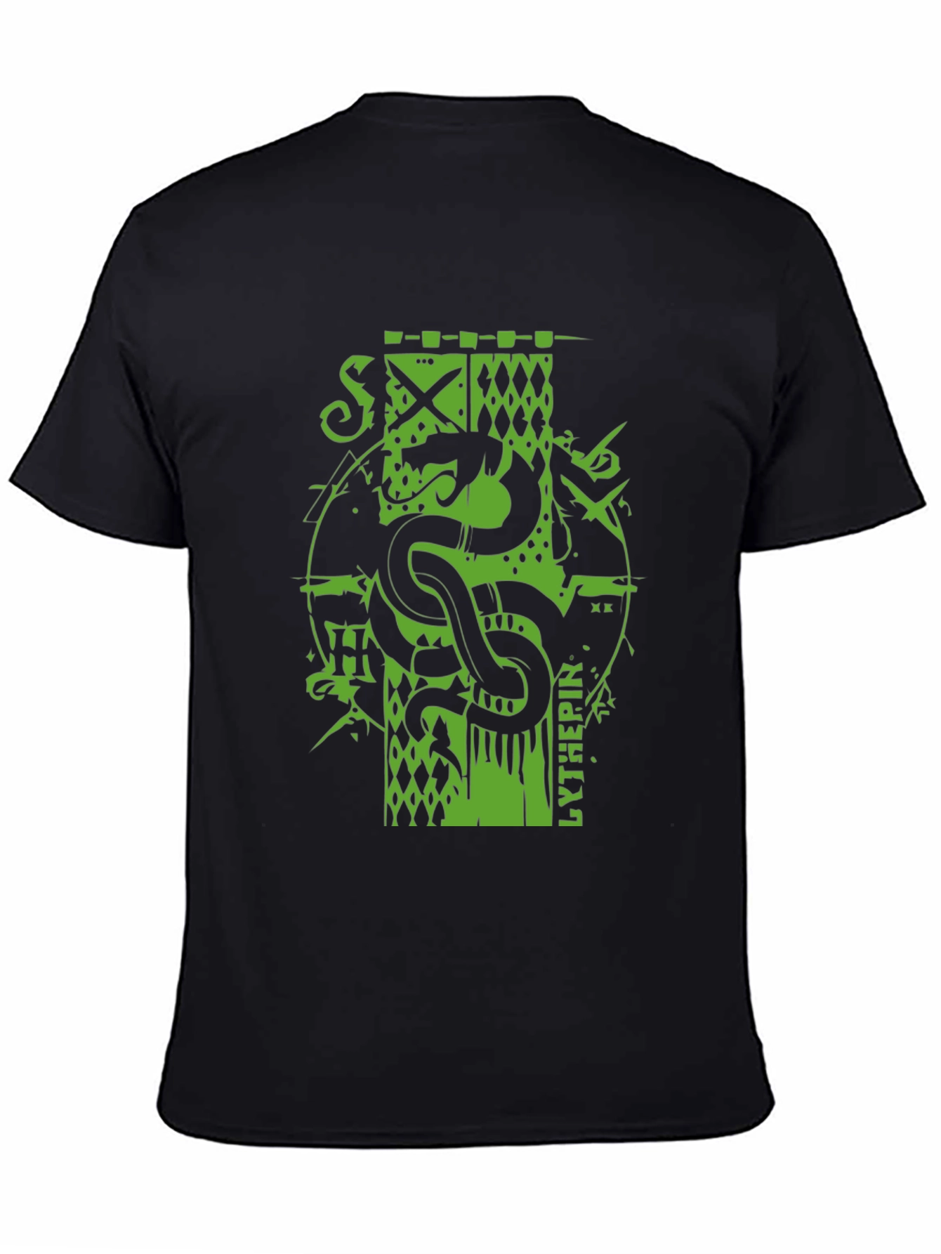Serpent Crest Tee - Black Graphic T-Shirt
