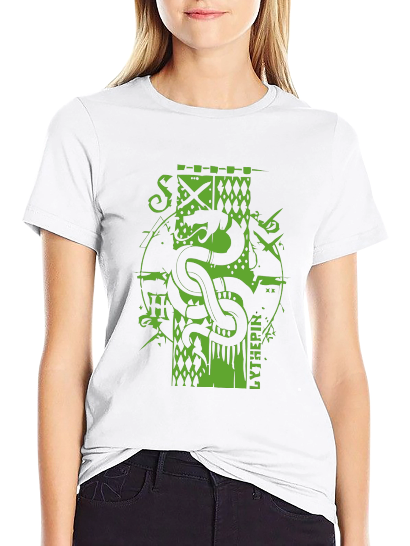 Serpent Crest Tee - Black Graphic T-Shirt