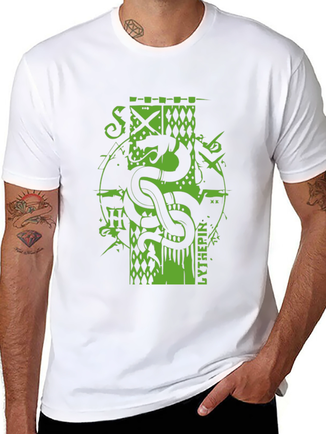Serpent Crest Tee - Black Graphic T-Shirt